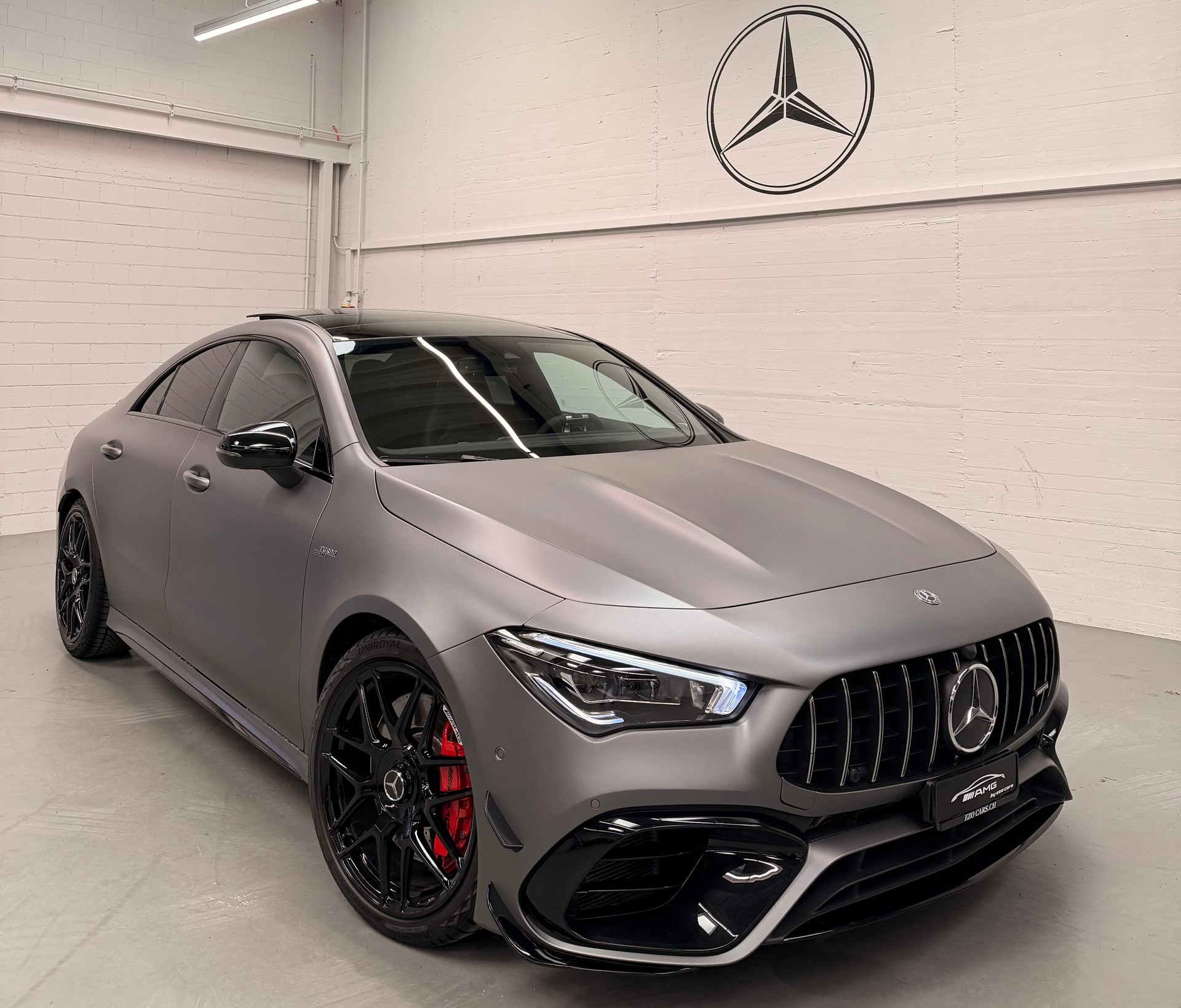 MERCEDES-BENZ CLA 45 S AMG 4Matic+ 8G-DCT Mattgray Black Performance Aktionsleasing ab 499.- mit 2 Jahre Garantie op-image-4