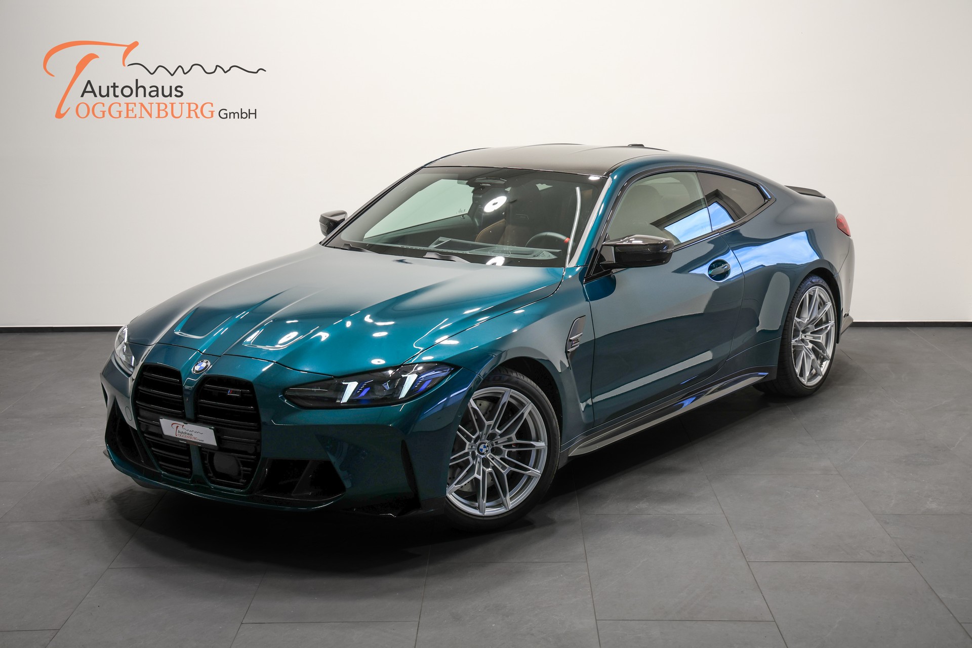 BMW M4 Coupé Competition LCI *Sonderlackierung Bostongreen*BMW Werksgarantie bis 03.2028*-showroom-element-1