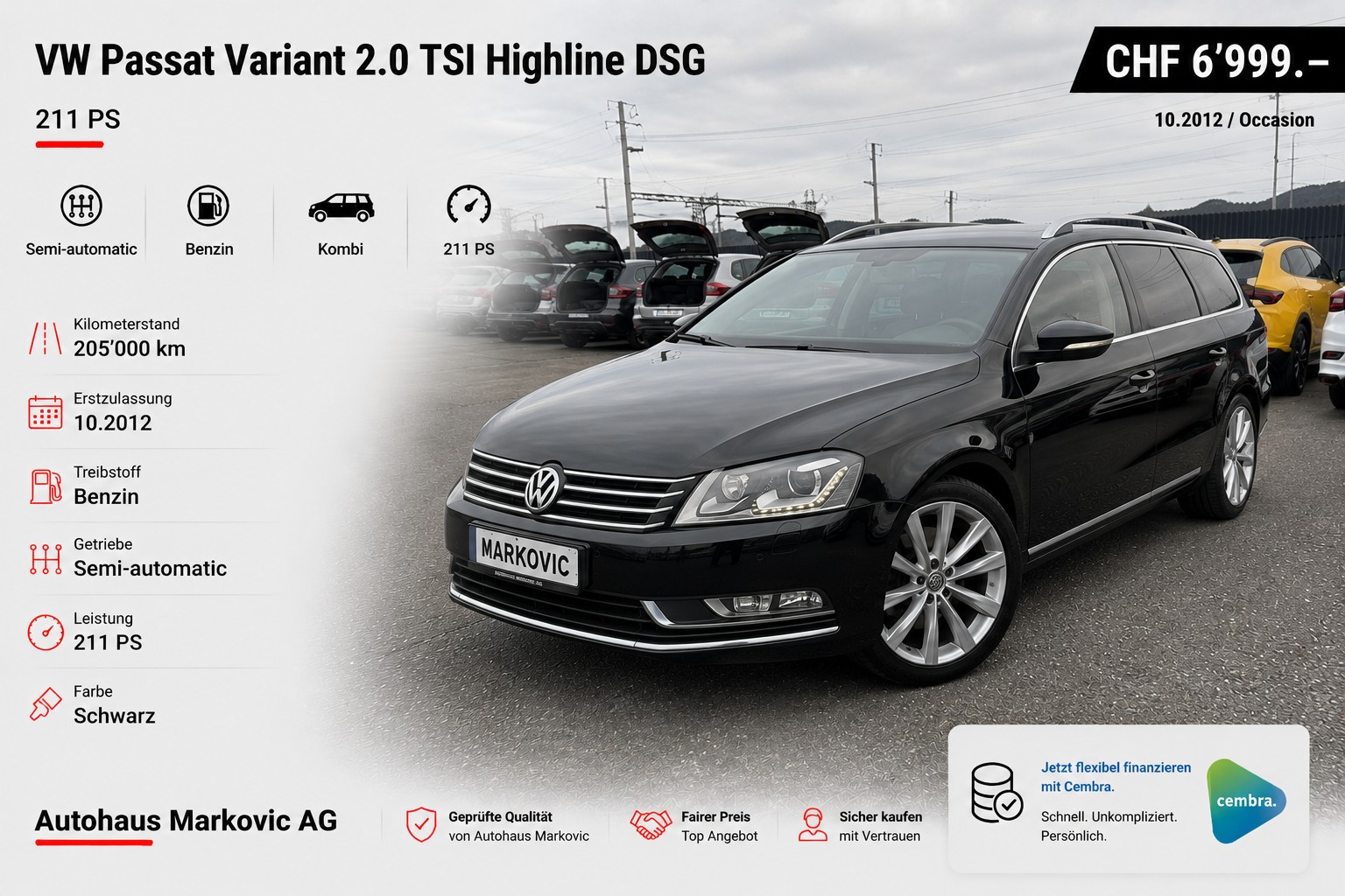VW Passat Variant 2.0 TSI Highline DSG