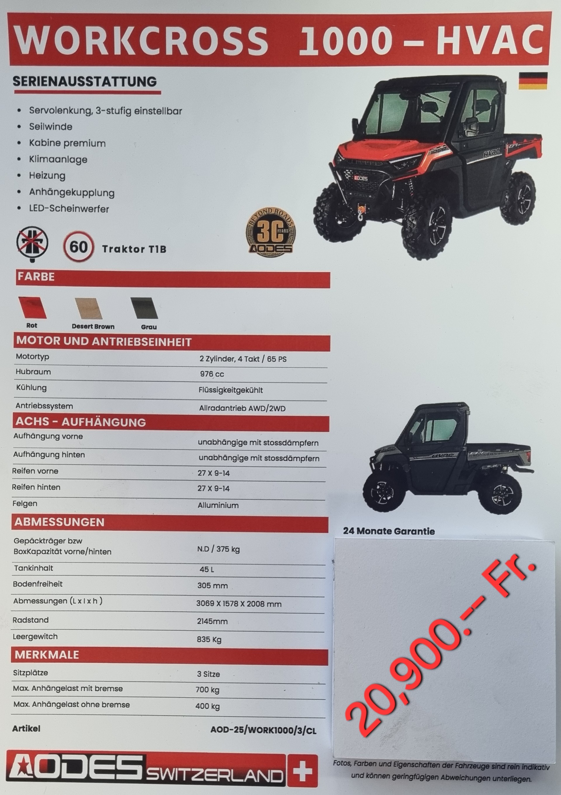 AODES Workcross 1000- HVAC 4x4-image-15