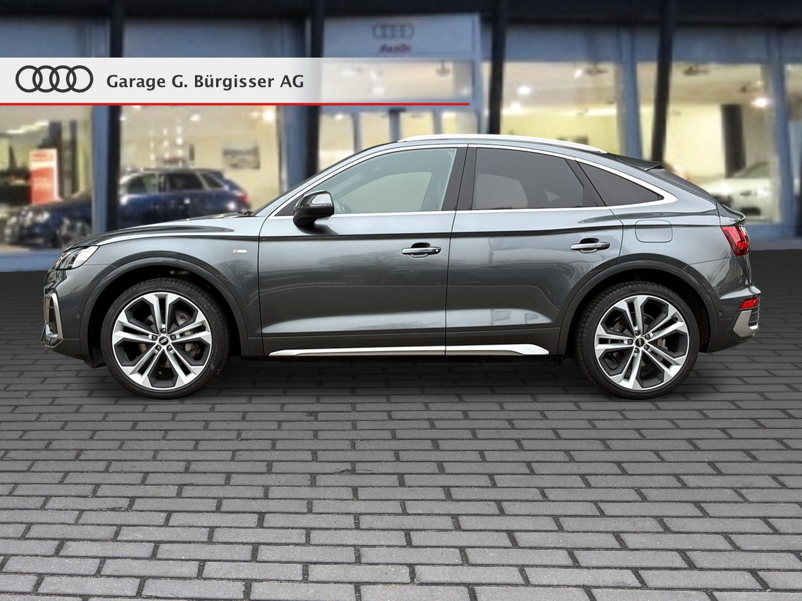 AUDI Q5 Sportback 50 TFSI e PHEV S line quattro S-tronic Daytonagrau Perleffekt-showroom-element-2