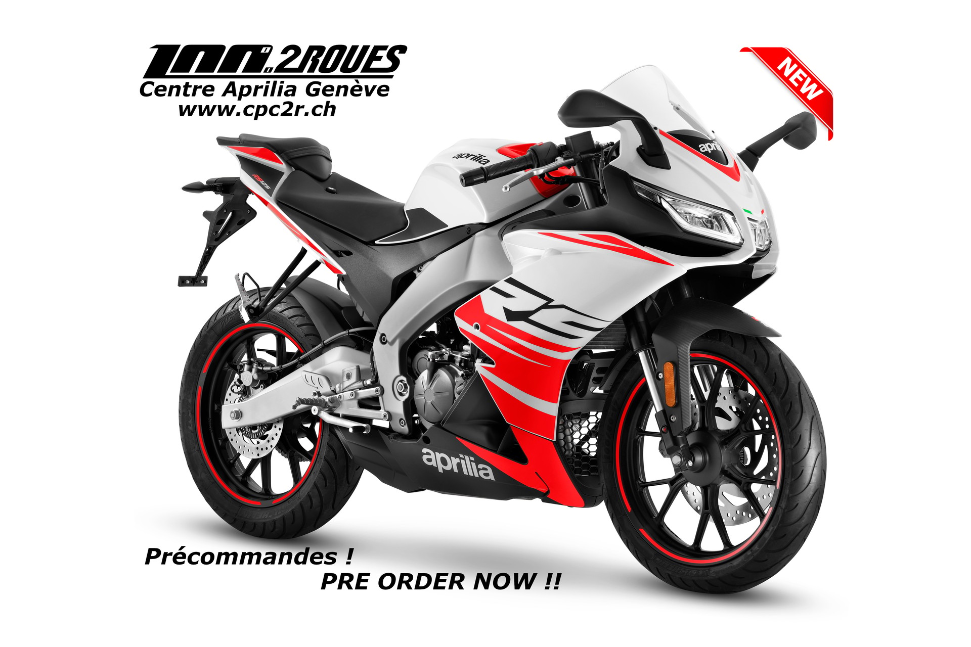 APRILIA RS 125 i.e. ABS E5+ 2025 Kingsnake White