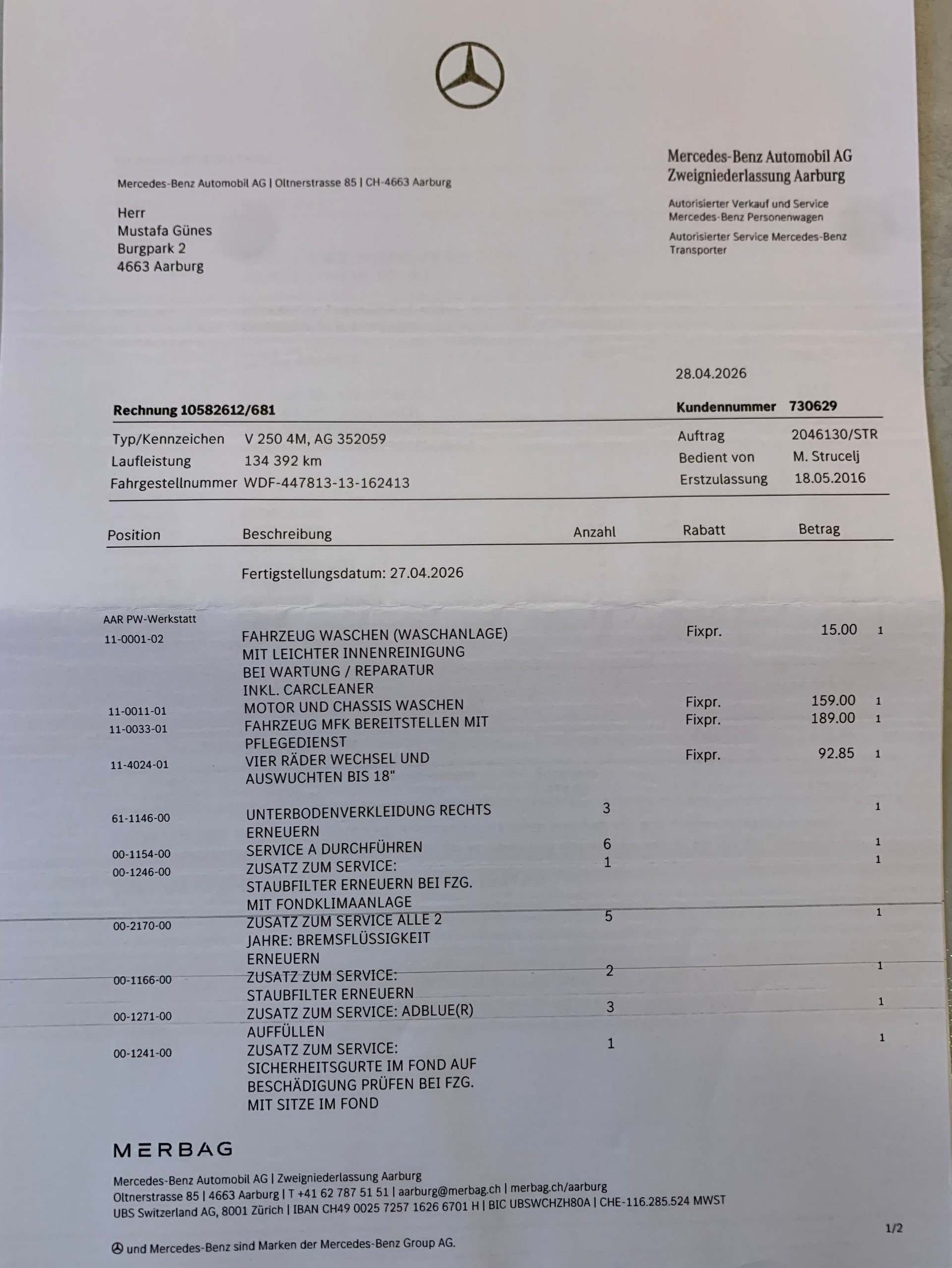 MERCEDES-BENZ V 250 d BlueTec Avant. lang 4m-image-13