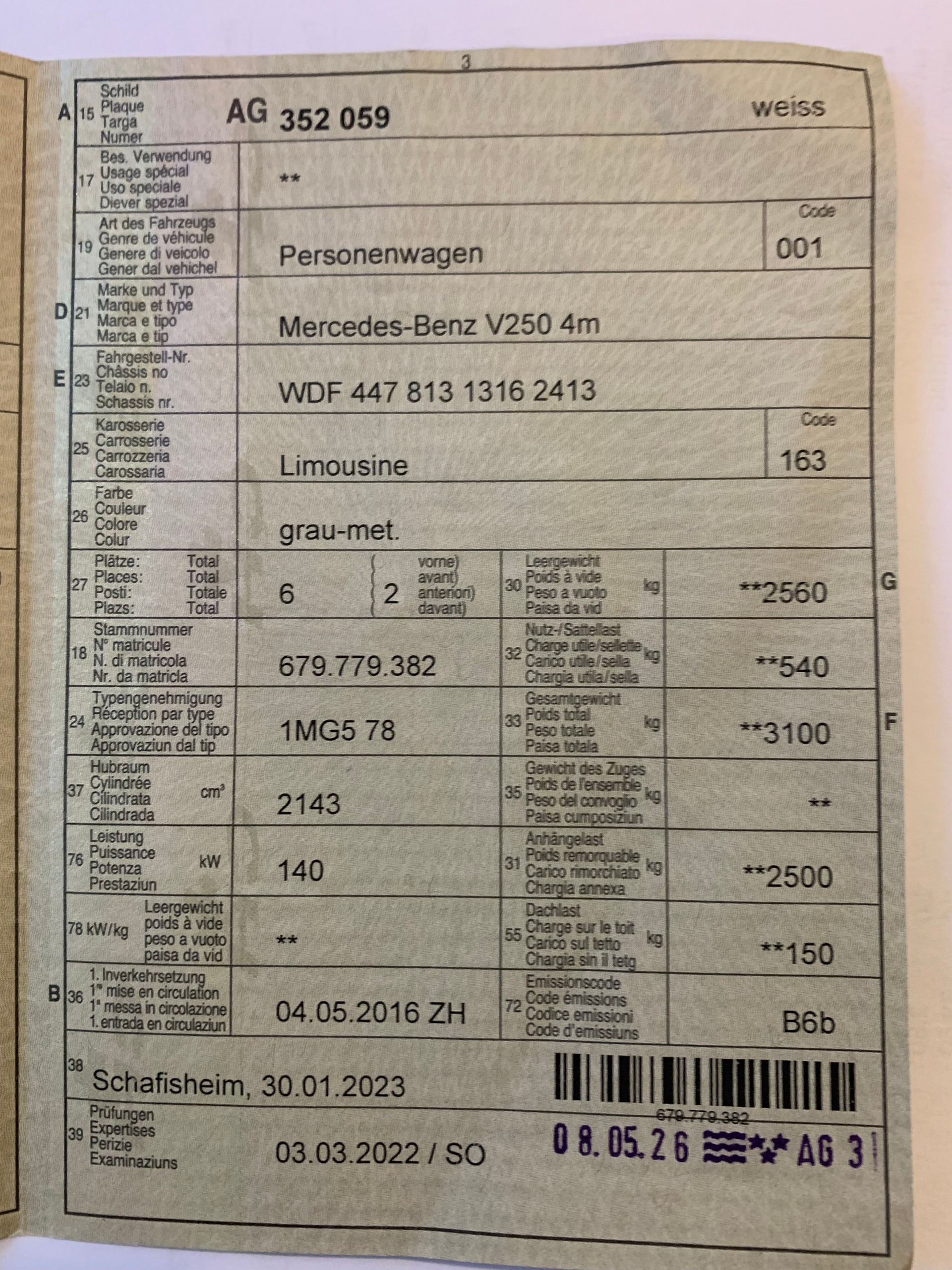 MERCEDES-BENZ V 250 d BlueTec Avant. lang 4m-image-16