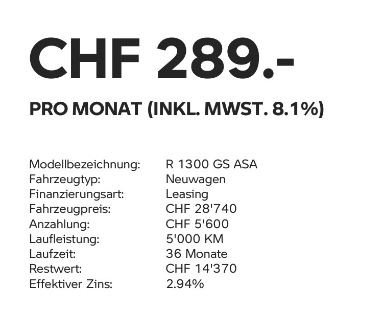 BMW R 1300 GS ASA - mit 2.94%-Leasing ab 289.-/Monat möglich*-image-4