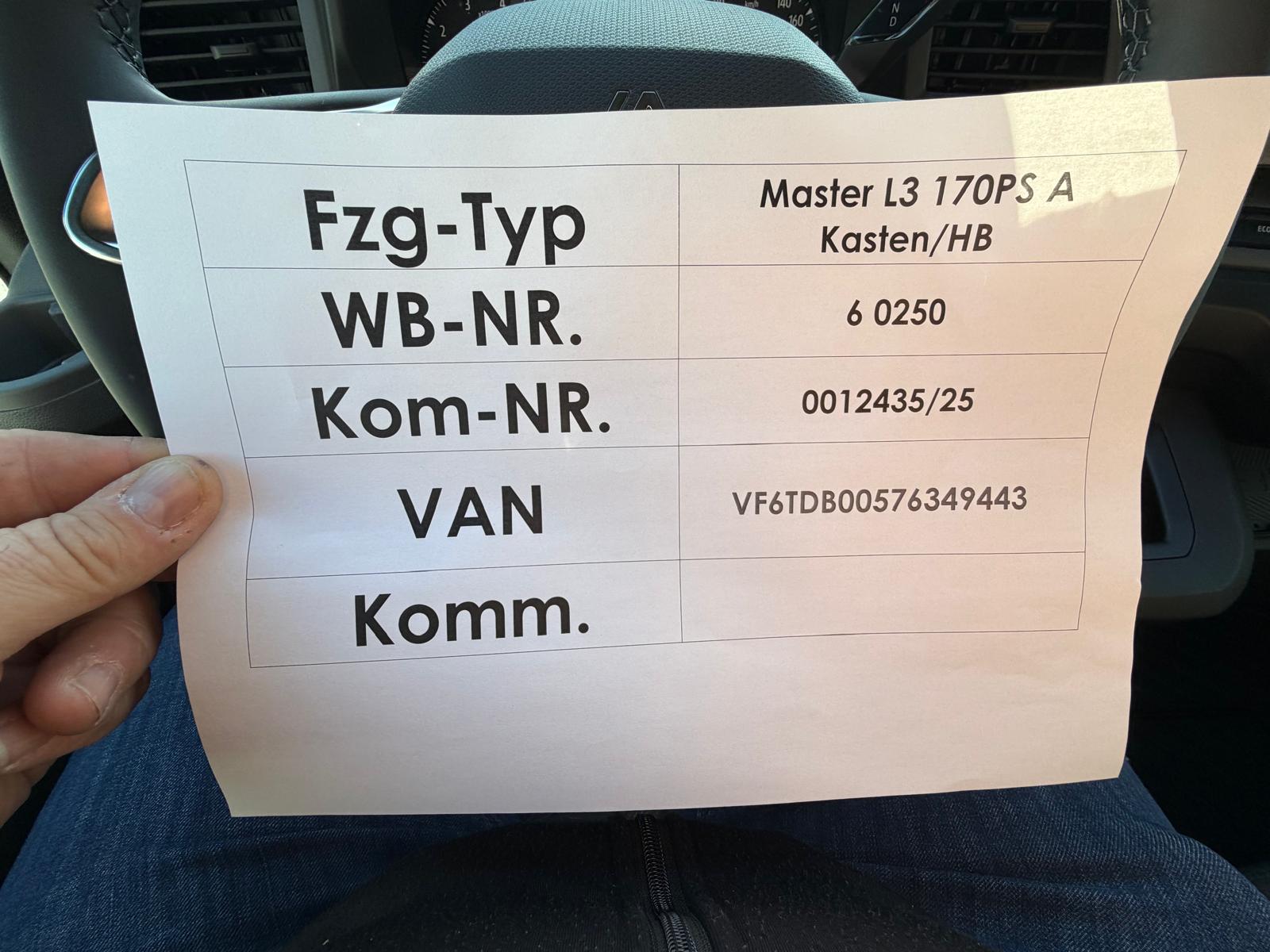 RENAULT Master Red 170 PS L3H1 Kasten/HB-image-7