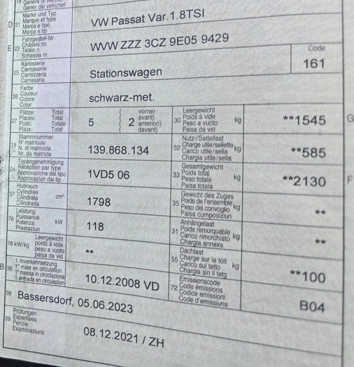 VW Passat Variant 1.8 TSI Comfortline-image-11