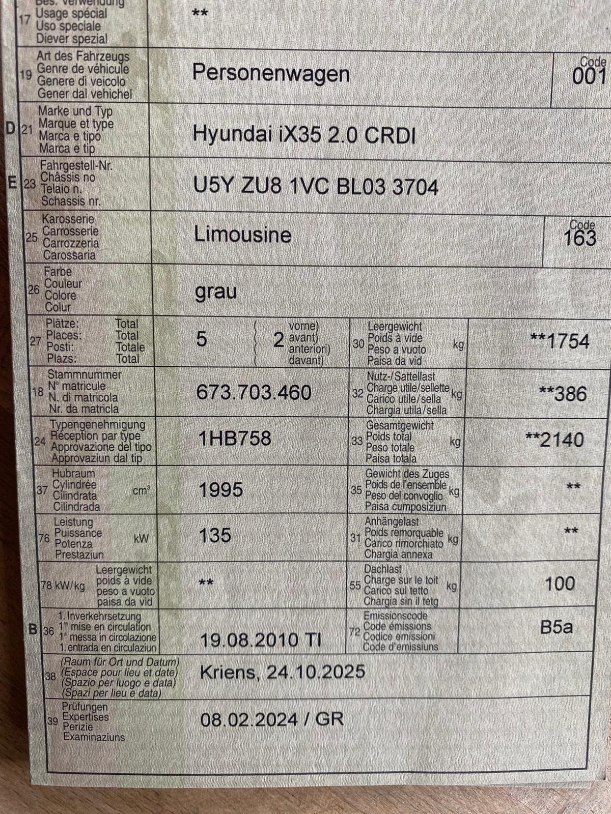 HYUNDAI iX 35 2.0 CRDi Premium 4WD-image-13