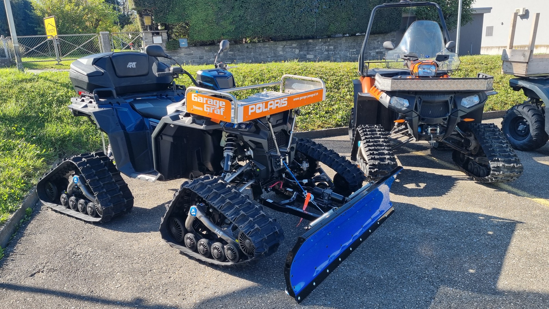 POLARIS Ab MFK mit Raupenkit und Räder L7e Kleinmotorfahrzeug