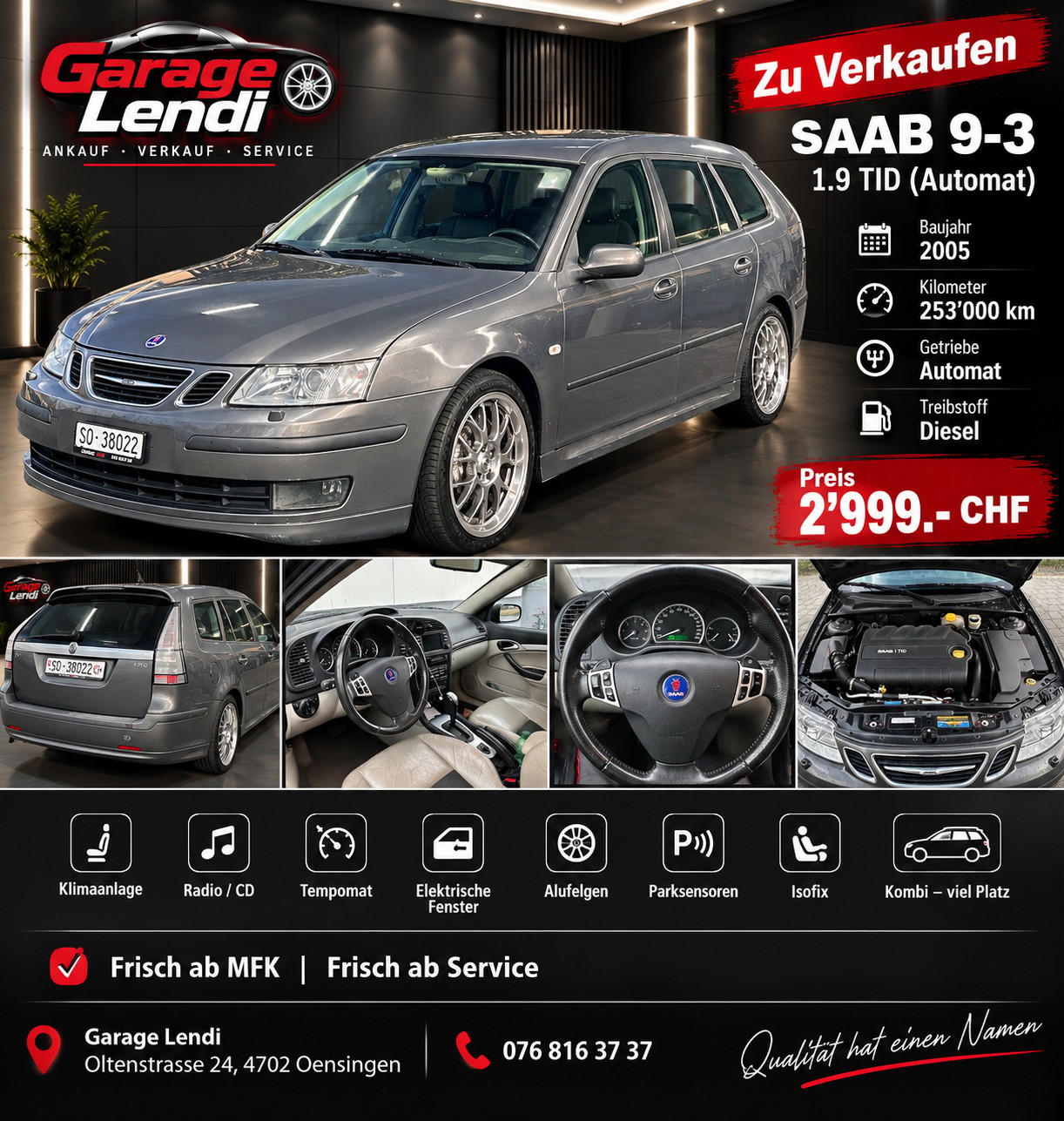 SAAB 9-3 1.9 TiD Vector