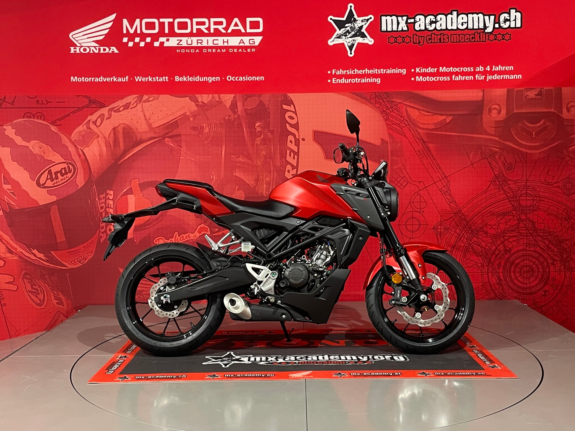 HONDA CB 125 R *Neufahrzeug**Matte Pearl Diaspro Red**-image-0