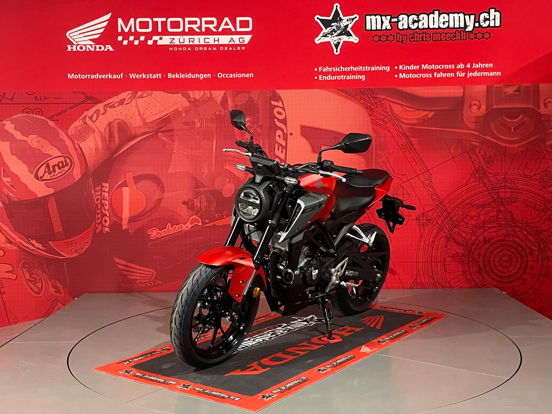 HONDA CB 125 R *Neufahrzeug**Matte Pearl Diaspro Red**-image-2