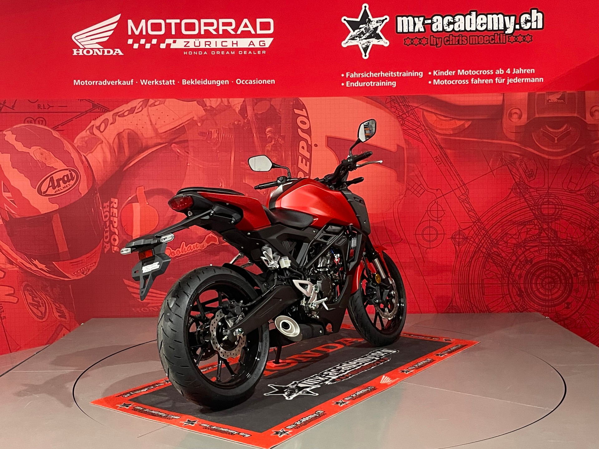HONDA CB 125 R *Neufahrzeug**Matte Pearl Diaspro Red**-image-3