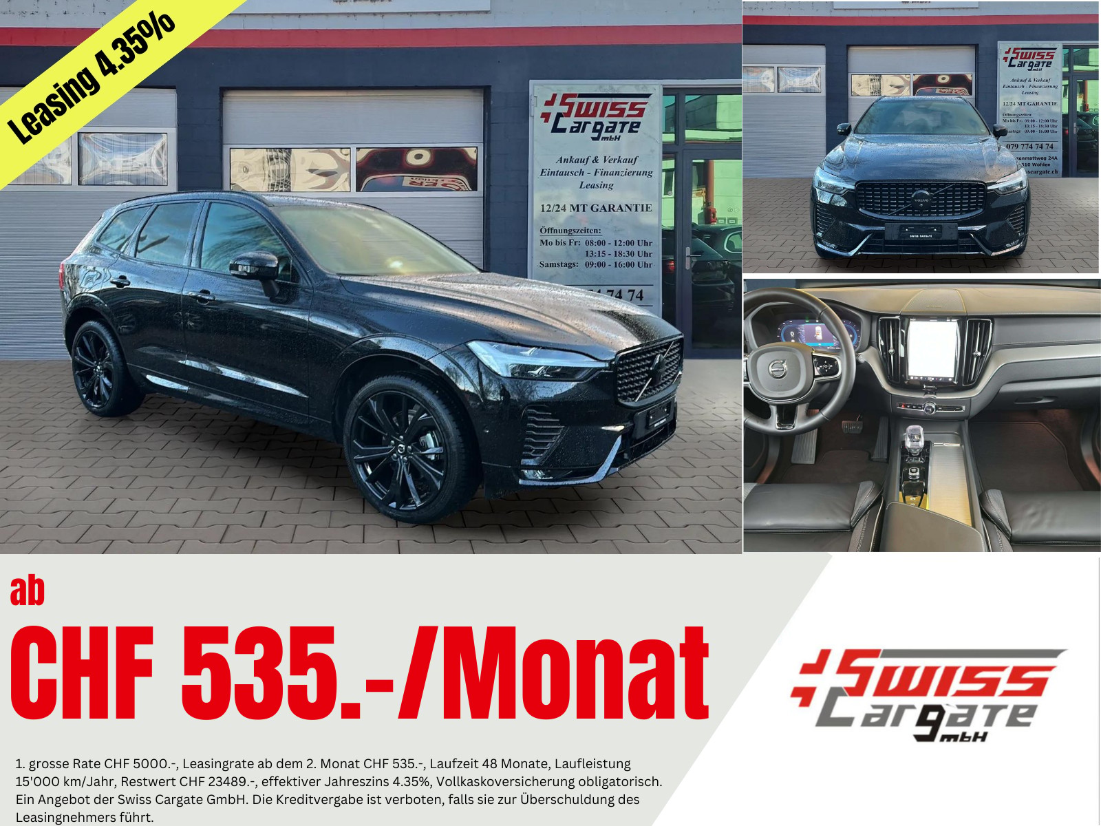 VOLVO XC60 B5 Benzin Mild Hybrid AWD Ultra Dark Geartronic mit AHK & Panoramadach & 5J Werksgarantie
