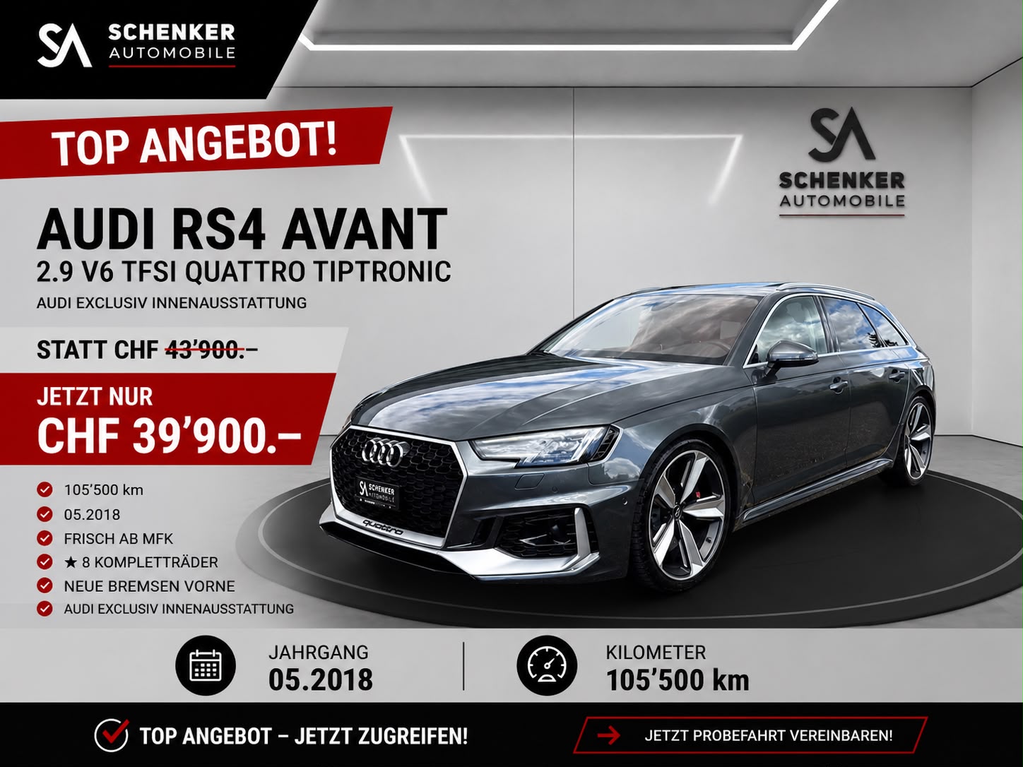 AUDI RS4 Avant 2.9 TFSI quattro tiptronic
