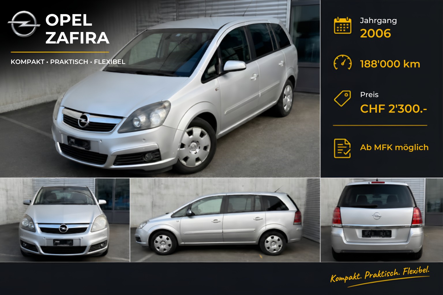 OPEL Zafira 1.6i 16V CNG