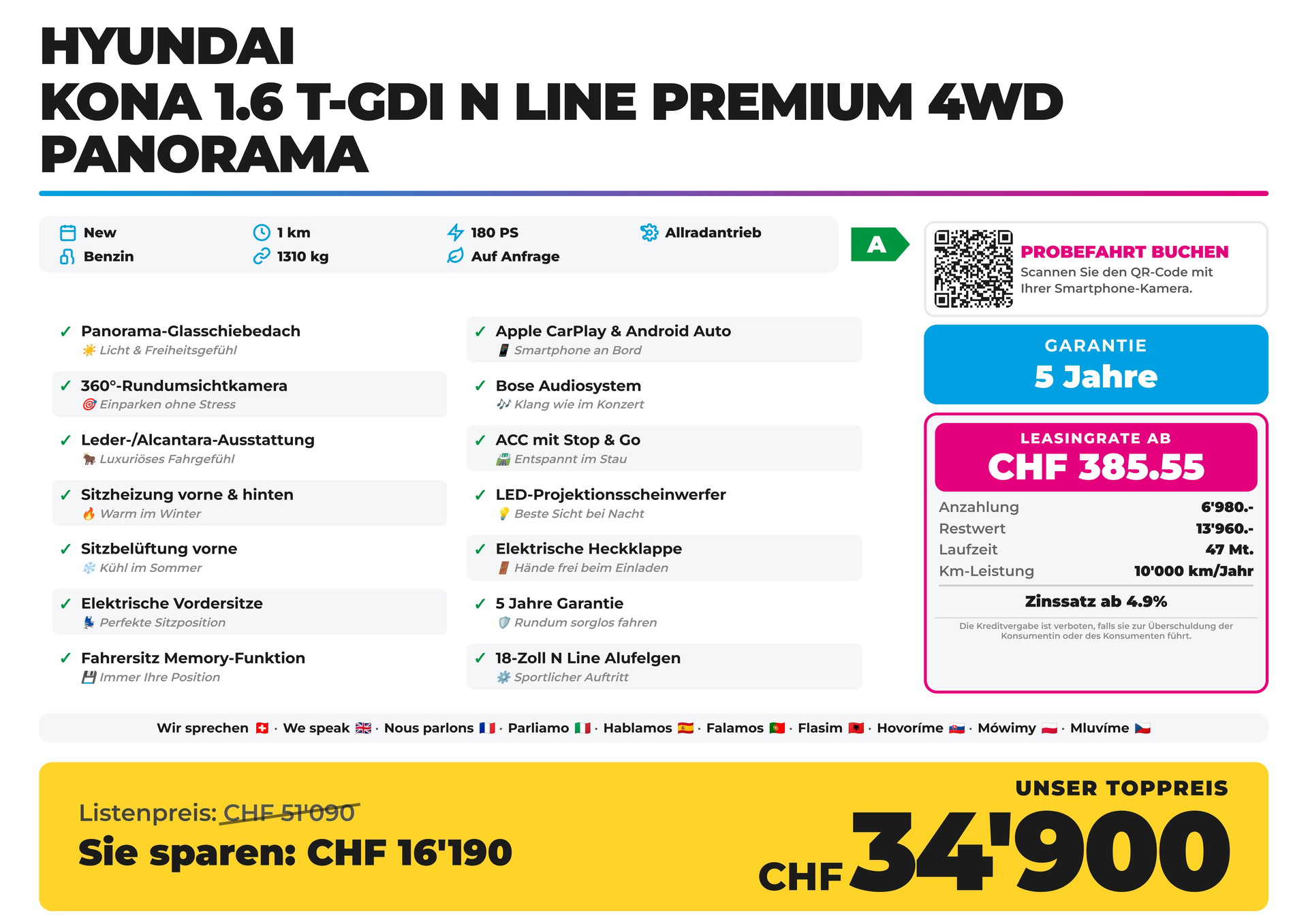 HYUNDAI Kona 1.6 T-GDi N Line Premium 4WD Panorama-showroom-element-1