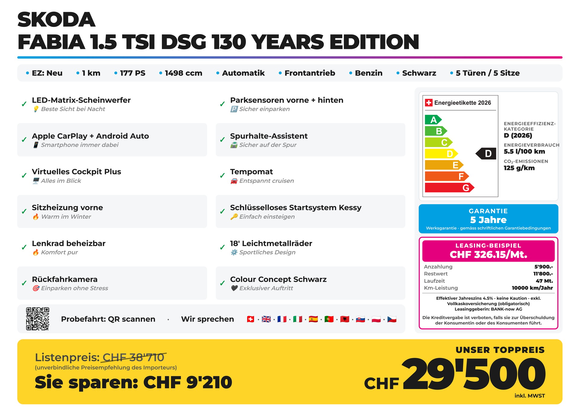 SKODA Fabia 1.5 TSI DSG 130 Years Edition-showroom-element-1