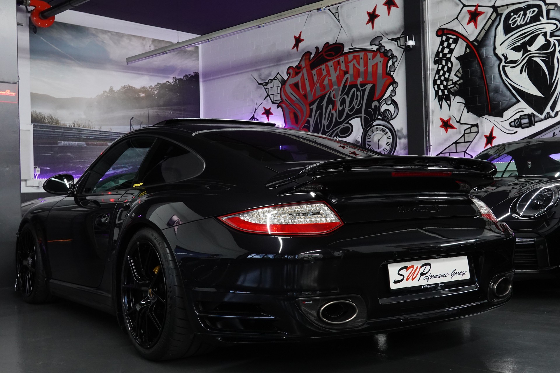 PORSCHE 911 TURBO S 997.2 PDK BLACK CH-FZ AKRAPOVIC KW-V3-image-14