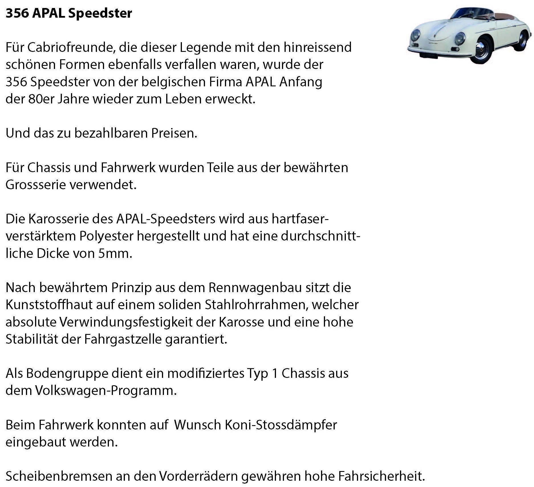 PORSCHE APAL Replica mit Fivapass Veteranenfahrzeug-image-1