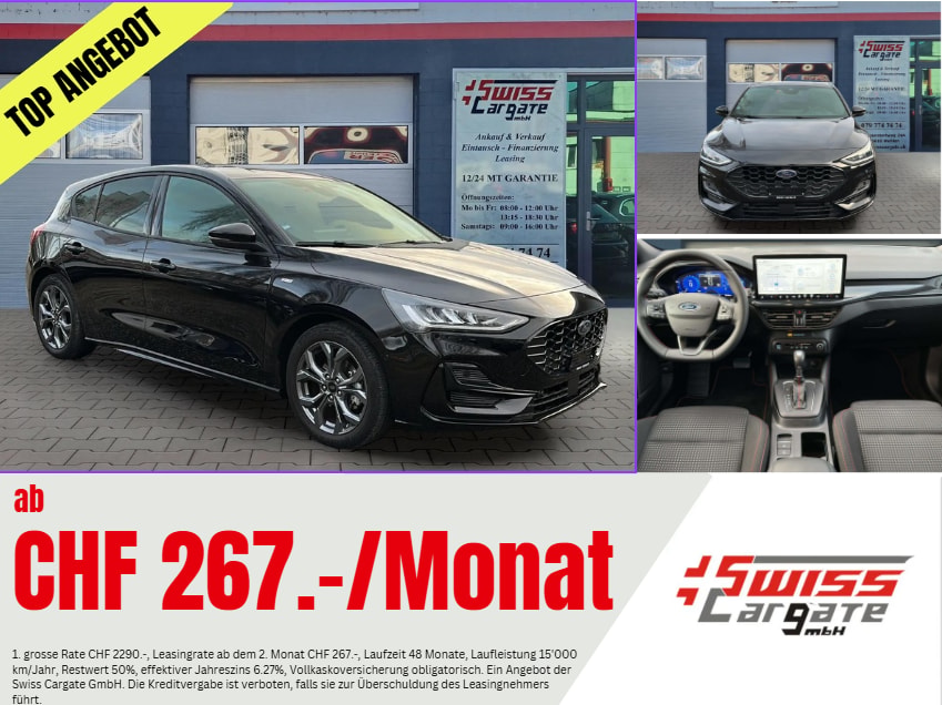 FORD Focus 1.0 MHEV ST-Line X Automat 155PS mit B&O Soundsystem + AHK