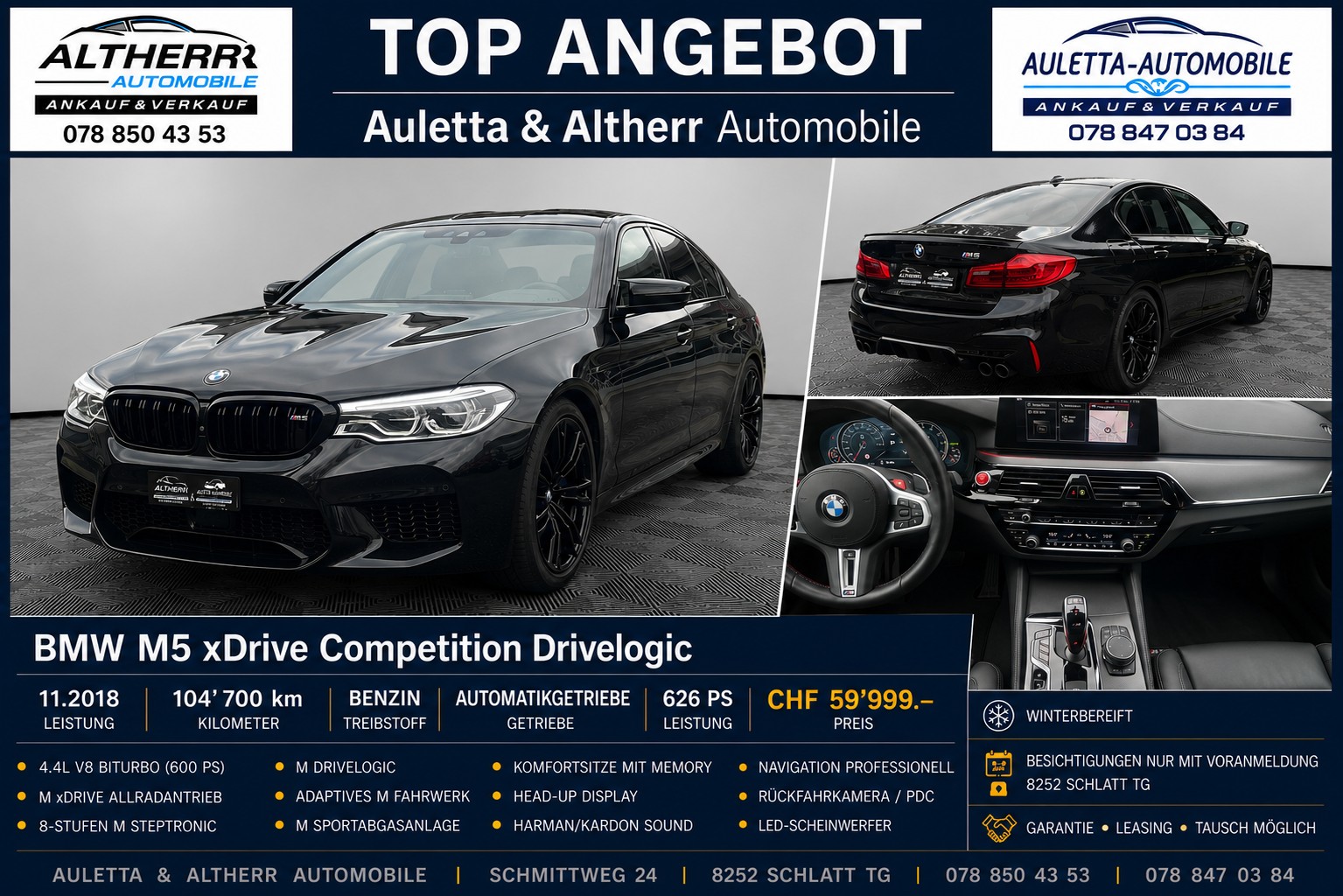 BMW M5 xDrive Competition Drivelogic