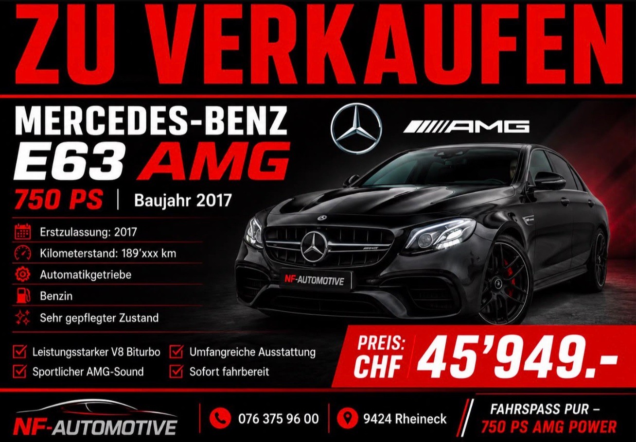 MERCEDES-BENZ E 63 V8 S AMG 4matic