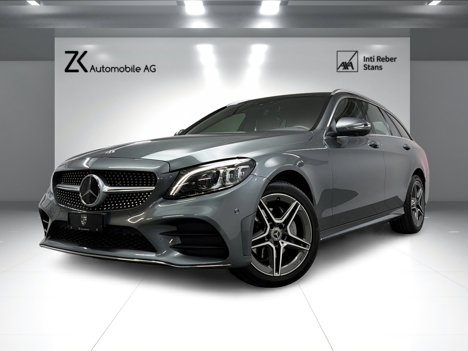 MERCEDES-BENZ C 200 Swiss Star AMG Line 4M Selenitgrau 9G-Tronic / 360° Kamera / Panoramadach / Leder / Keyless Go /
