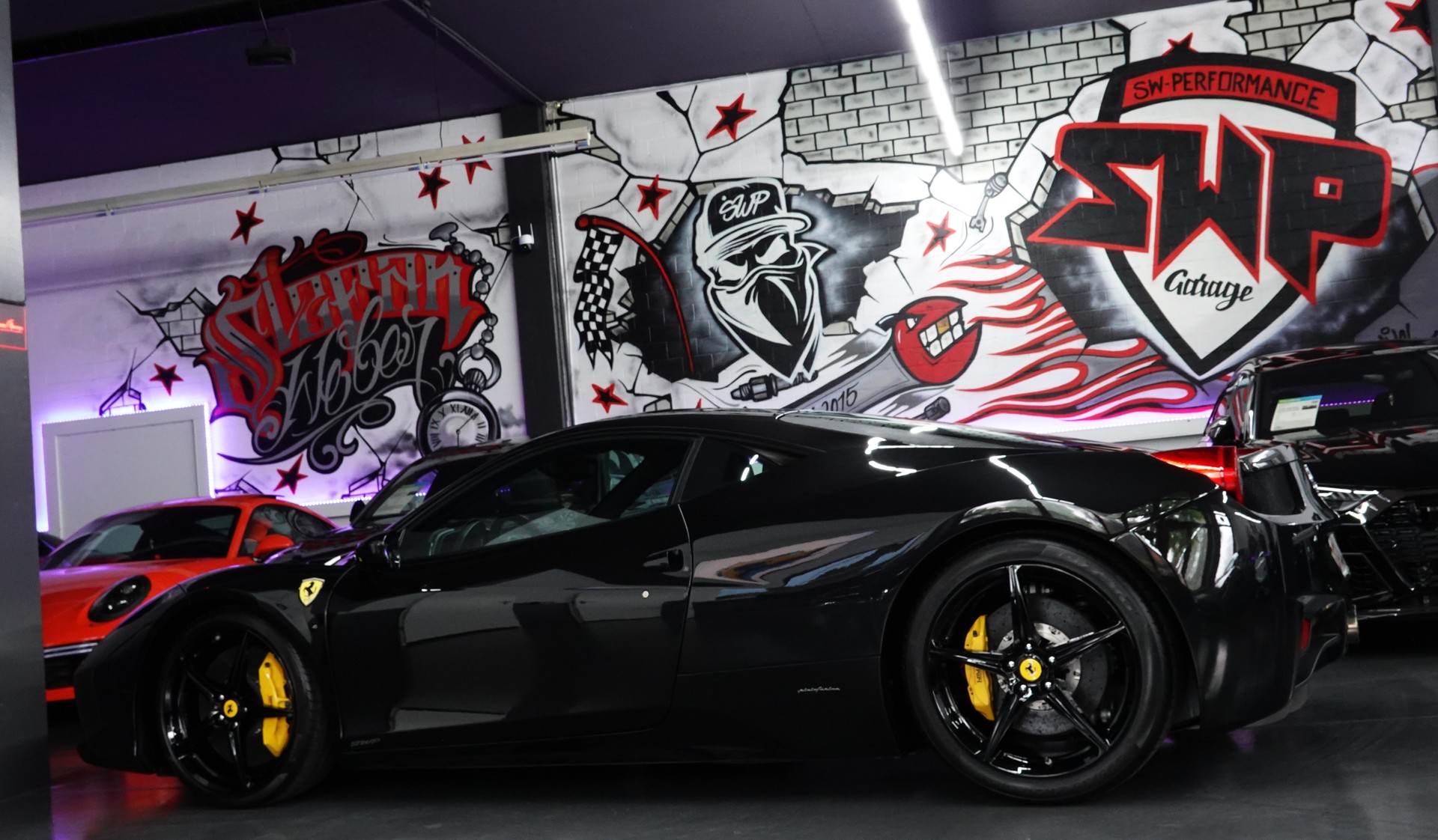 FERRARI 458 ITALIA 4.5 V8 SAUGER // FERRARI SERVICE // CH-FAHRZEUG // GELBE NÄHTE-image-11