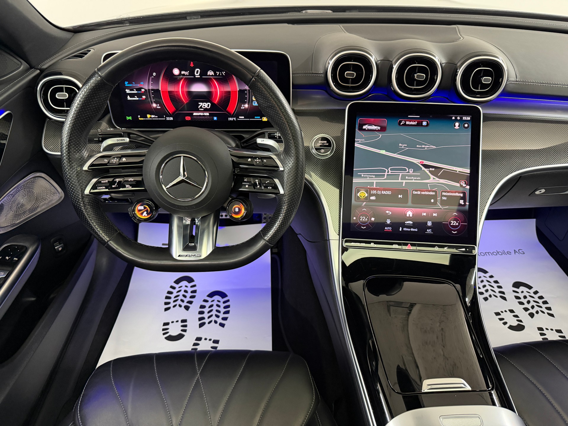 MERCEDES-BENZ C 43 AMG Obsidian Black 408PS 4Matic / RF-Kamera / Schiebedach / Leder / Keyless Go / Carbonpaket / Hinterachslenkung /-image-12