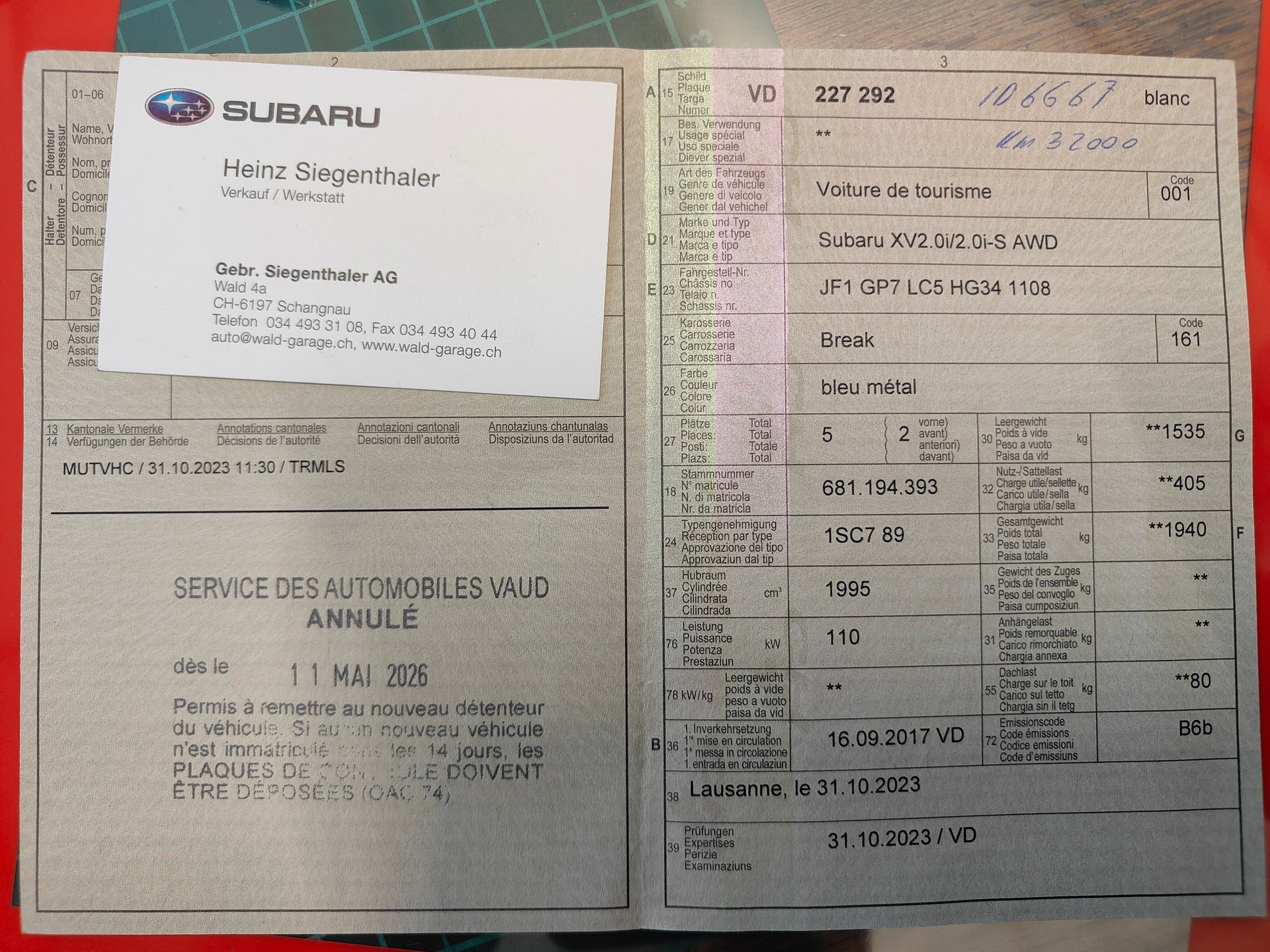 SUBARU XV 2.0 Swiss Two AWD CVT-image-10