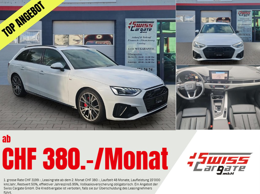 AUDI A4 Avant 40 TDI S line Attraction quattro S-tronic mit AHK Vorbereitung & 5J Werksgarantie oder bis 100000km