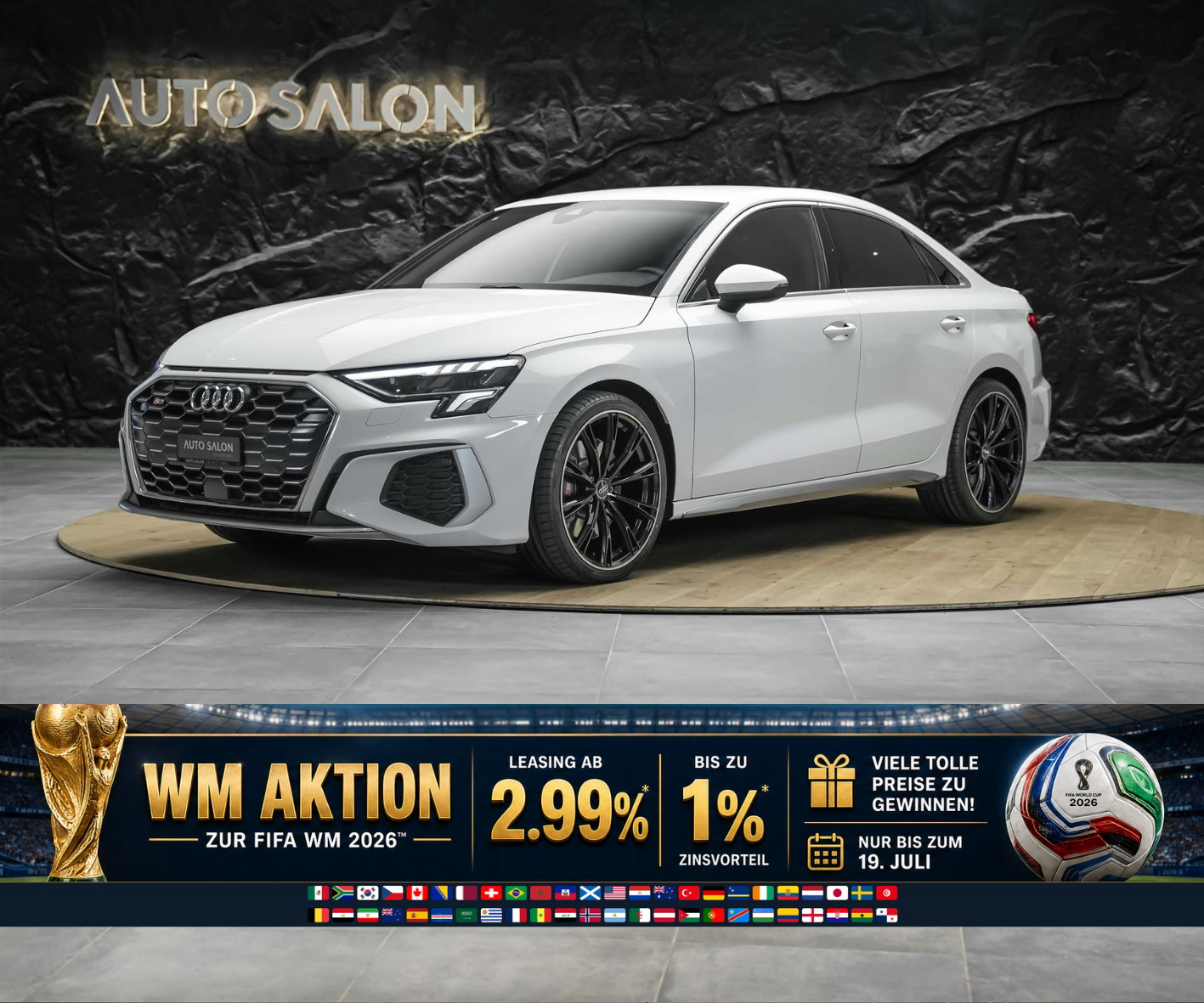 AUDI S3 Limousine 2.0 TFSI quattro S-tronic *19" Felgen*Abstandsregler*