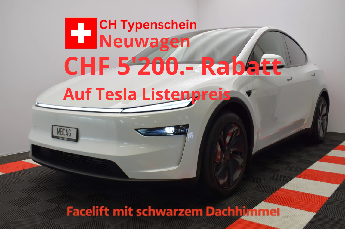 TESLA Model Y Long Range Premium AWD, CH Typenschein, Neuwagen