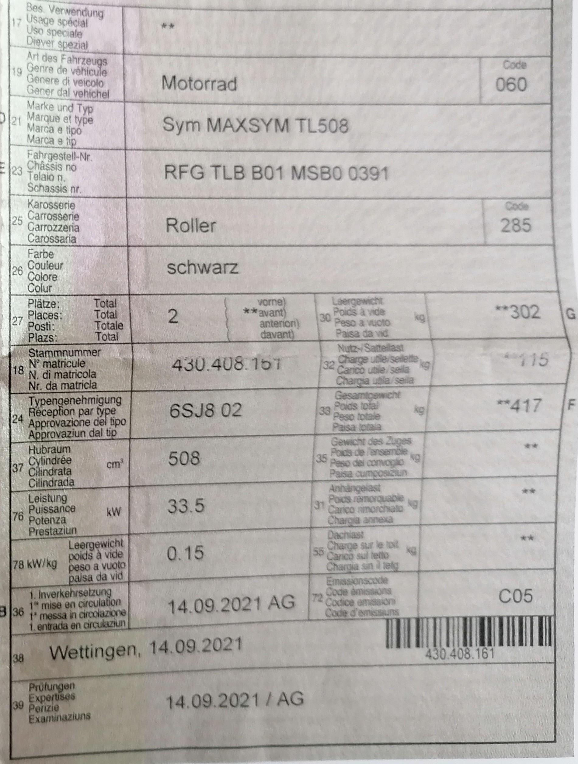 SYM Maxsym 508 TL Zweizylinder-image-3