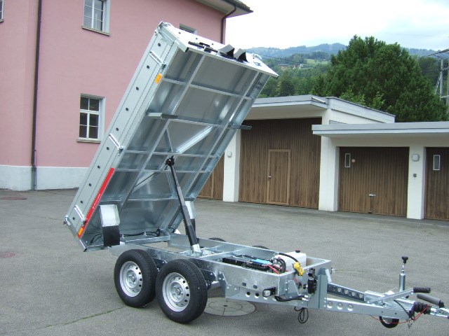 TEMARED Tipper Rückwärtskipper 2'000Kg mit Alubordwänden-image-4