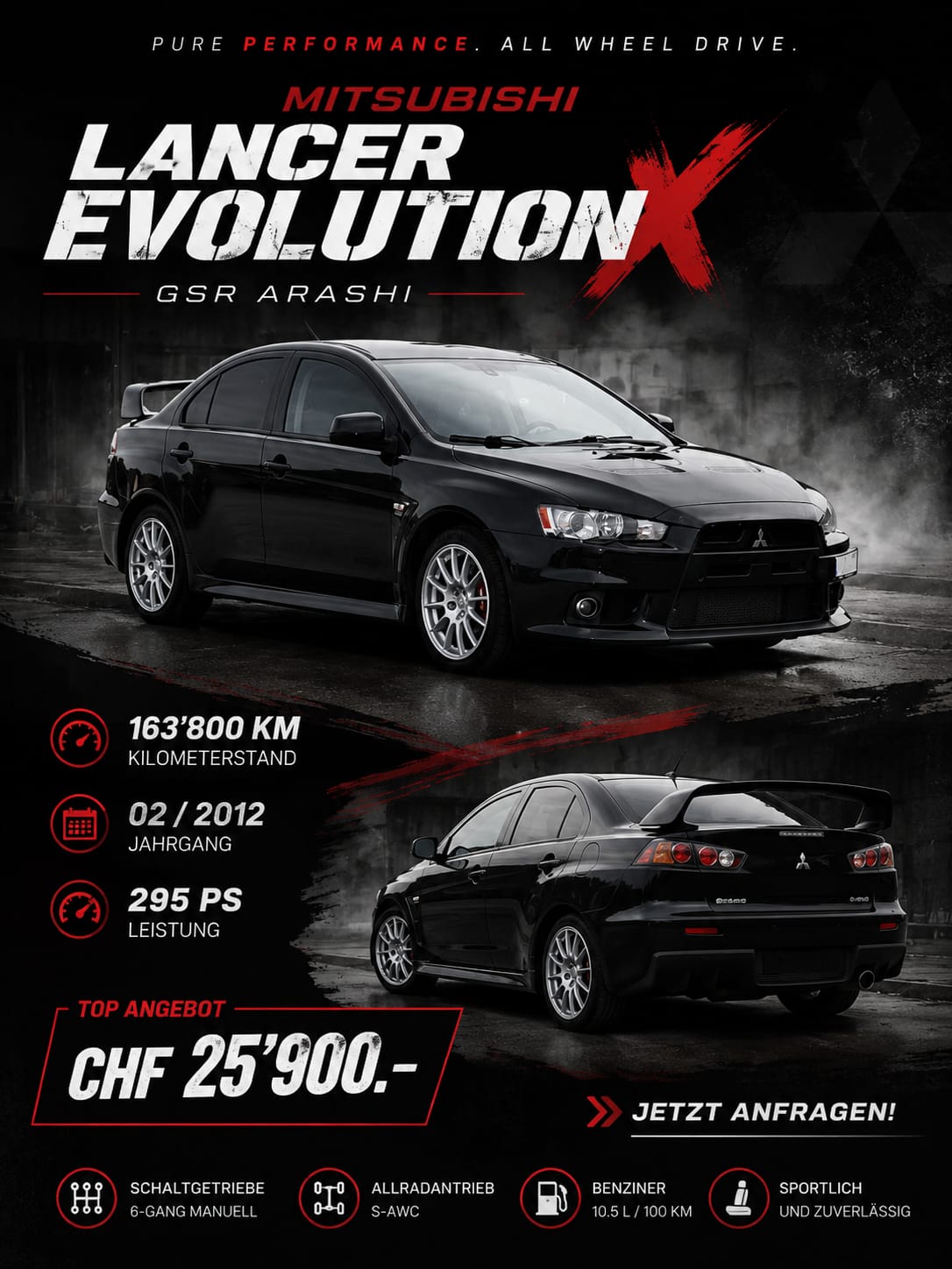 MITSUBISHI Lancer Evo X GSR Arashi *RESERVIERT*-image-15