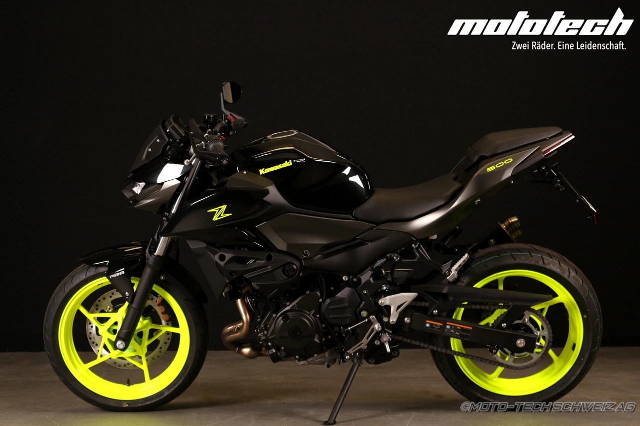 KAWASAKI Z 500 STAGE SHARK NEON GELB EDITION-image-3