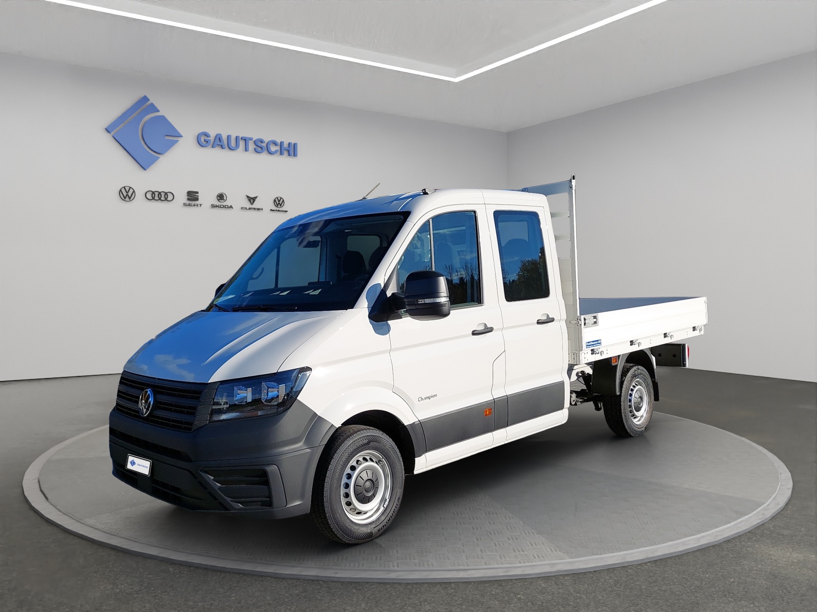 VW Crafter Chassi Doka 3640 mit Brücke