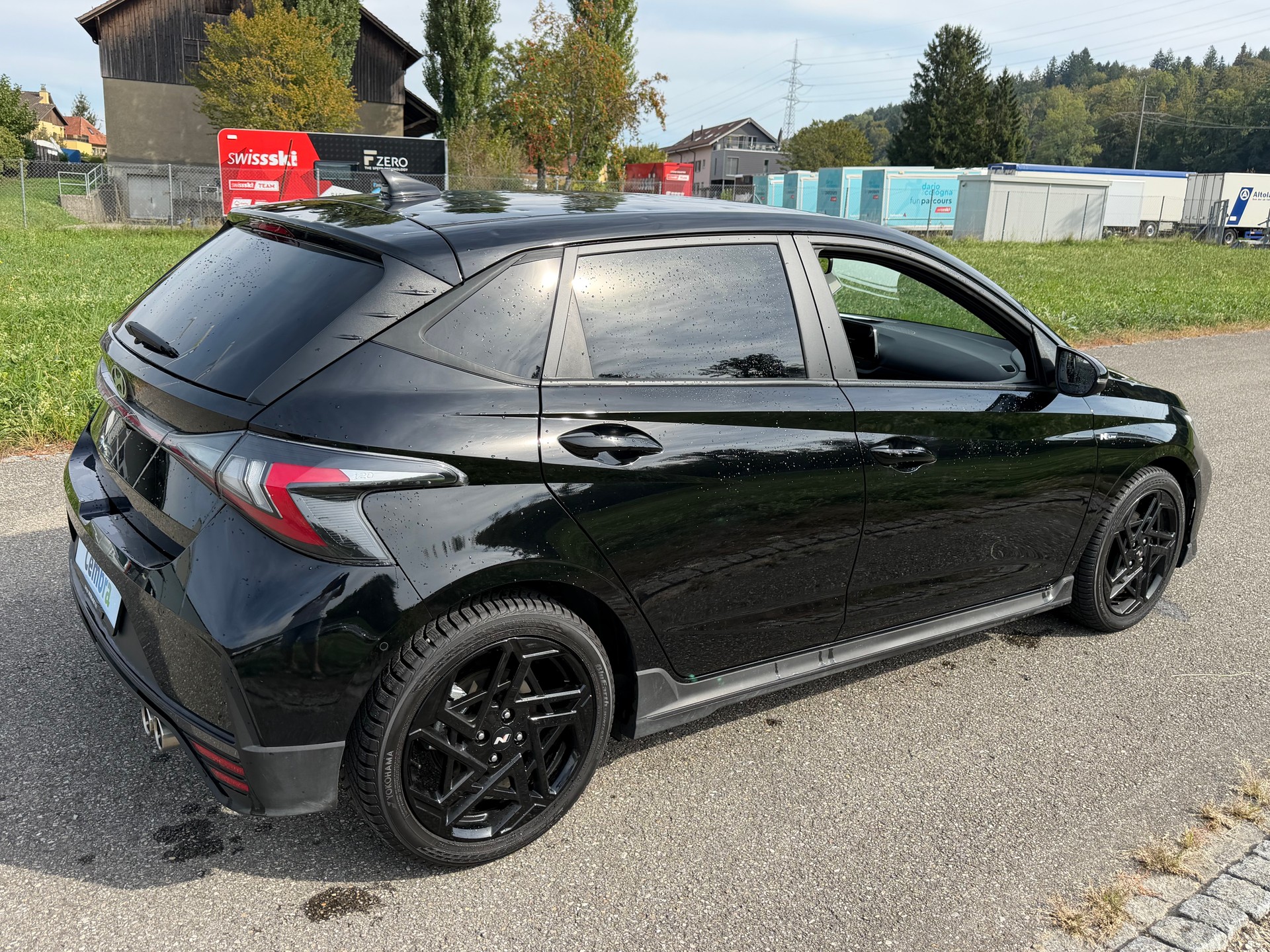 HYUNDAI SCHWARZ CH WAGEN AUTOMAT i20 1.0 T-GDi N-LINE !! DCT. AUTO HAT HAGELSCHADEN. BLACK LINE. GARANTIE 5 JAHRE !!-image-6