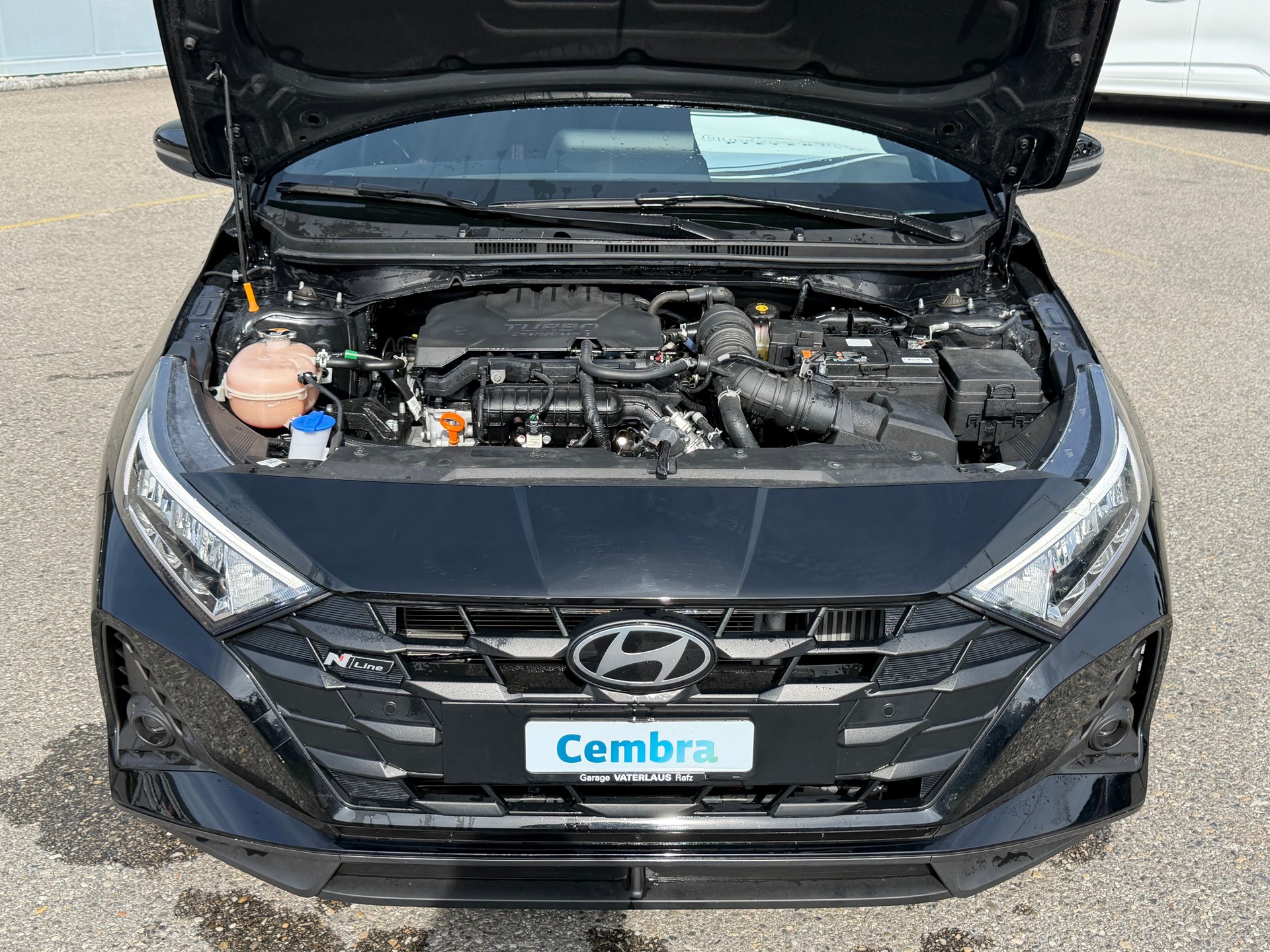 HYUNDAI SCHWARZ CH WAGEN AUTOMAT i20 1.0 T-GDi N-LINE !! DCT. AUTO HAT HAGELSCHADEN. BLACK LINE. GARANTIE 5 JAHRE !!-image-45