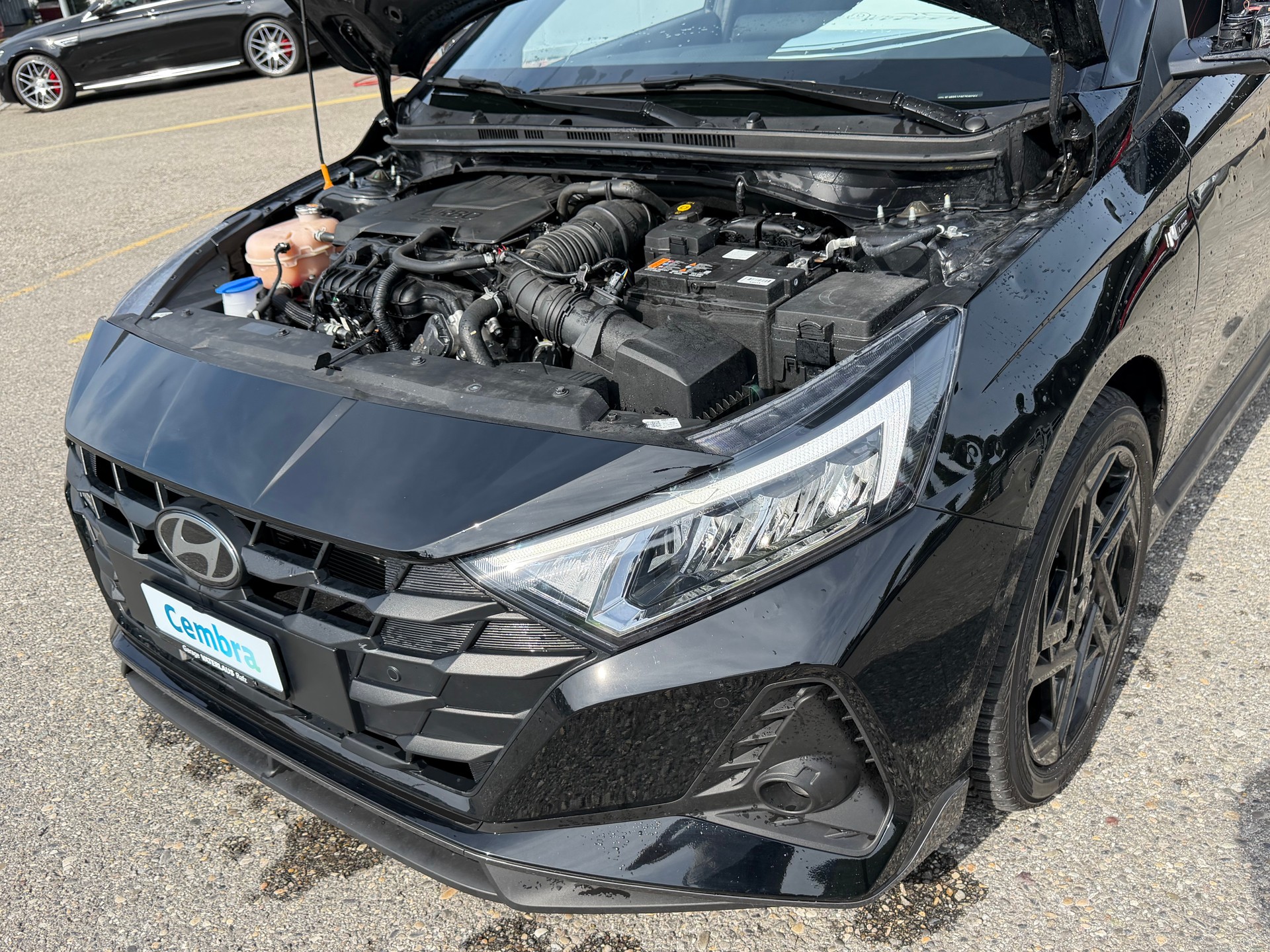 HYUNDAI SCHWARZ CH WAGEN AUTOMAT i20 1.0 T-GDi N-LINE !! DCT. AUTO HAT HAGELSCHADEN. BLACK LINE. GARANTIE 5 JAHRE !!-image-43