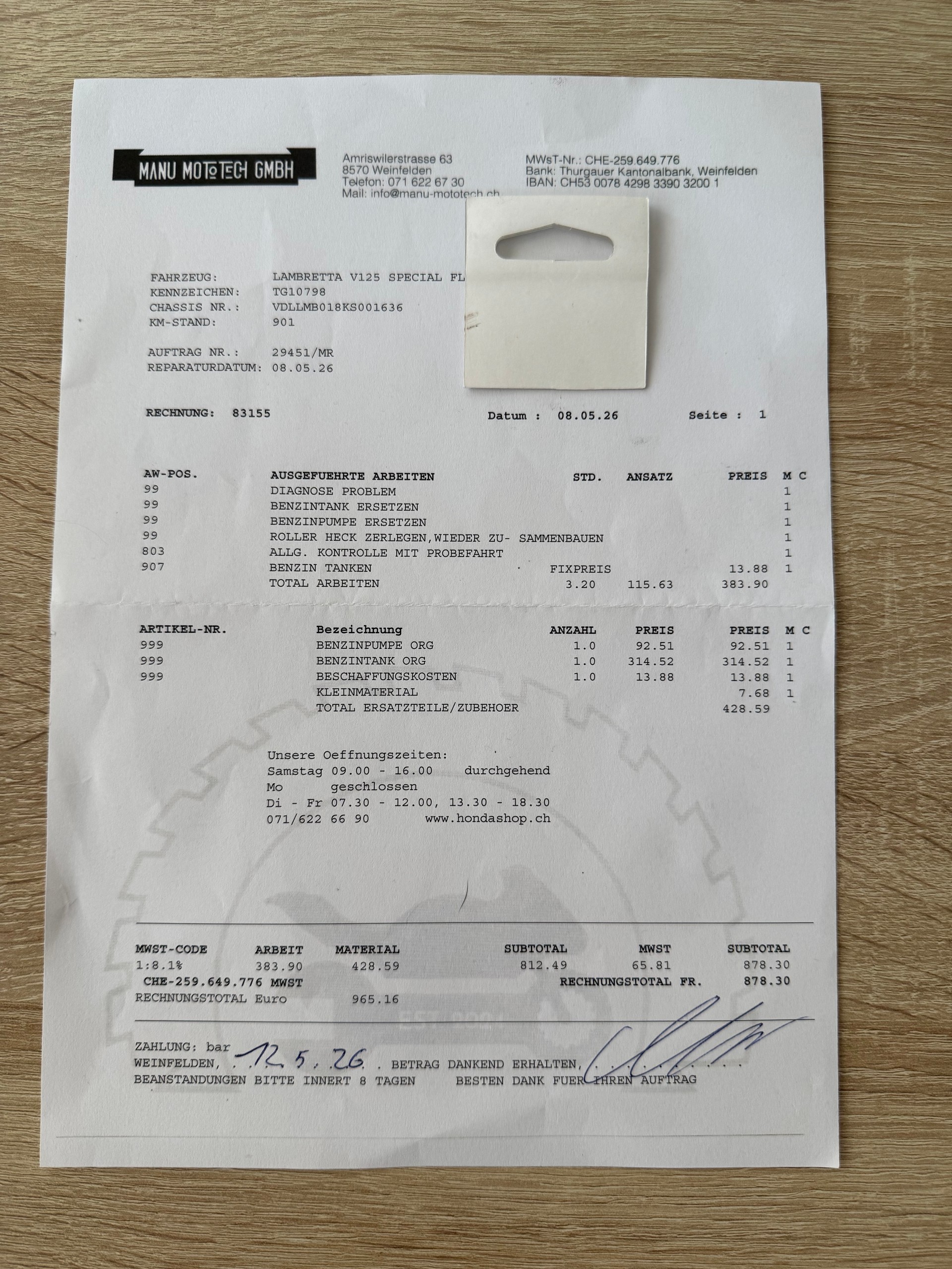 LAMBRETTA V 125 Special Flex Fender-image-9