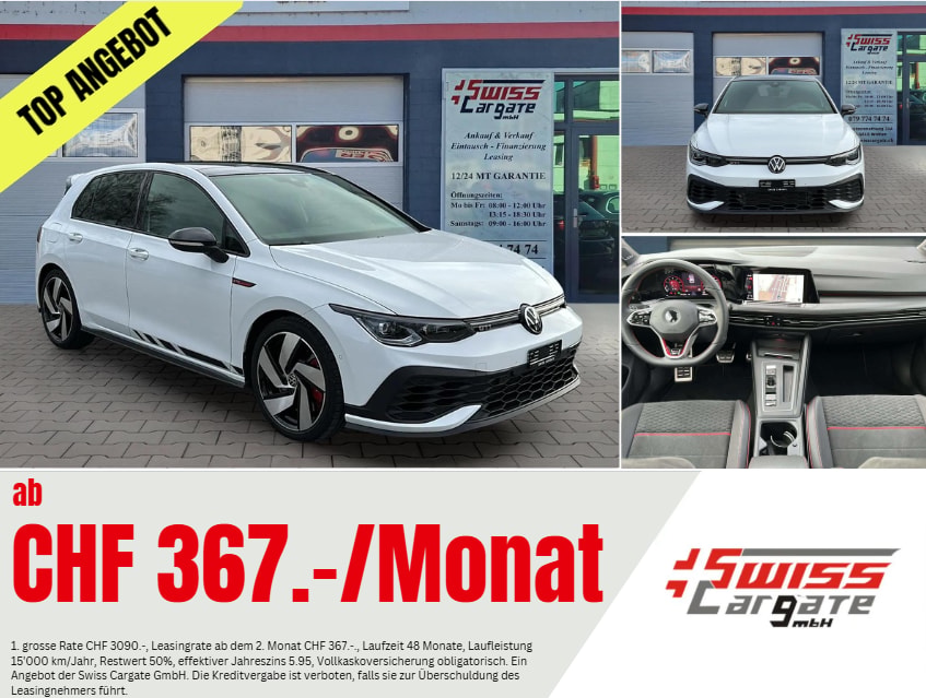 VW Golf 2.0 TSI GTI Clubsport DSG Black Style mit Panoramadach & DCC