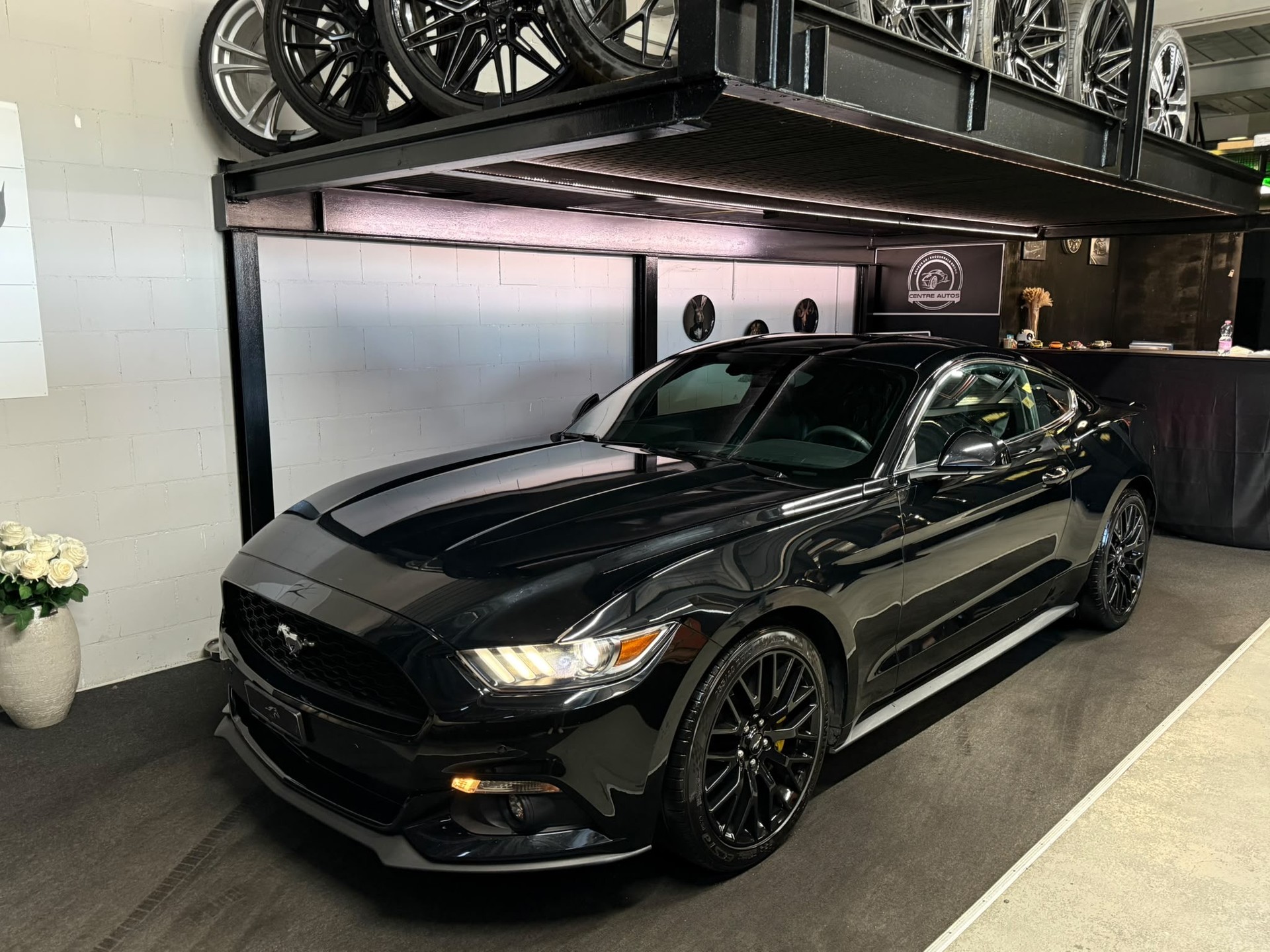FORD Mustang Fastback 2.3 Automat / All Black / CH- Auto-showroom-element-1