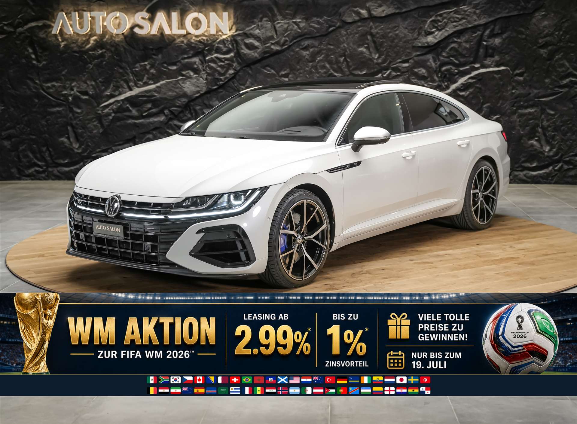 VW Arteon 2.0 TSI R 4Motion DSG *Head Up Display*Nappa Leder*Abstandsregler* Panorama*