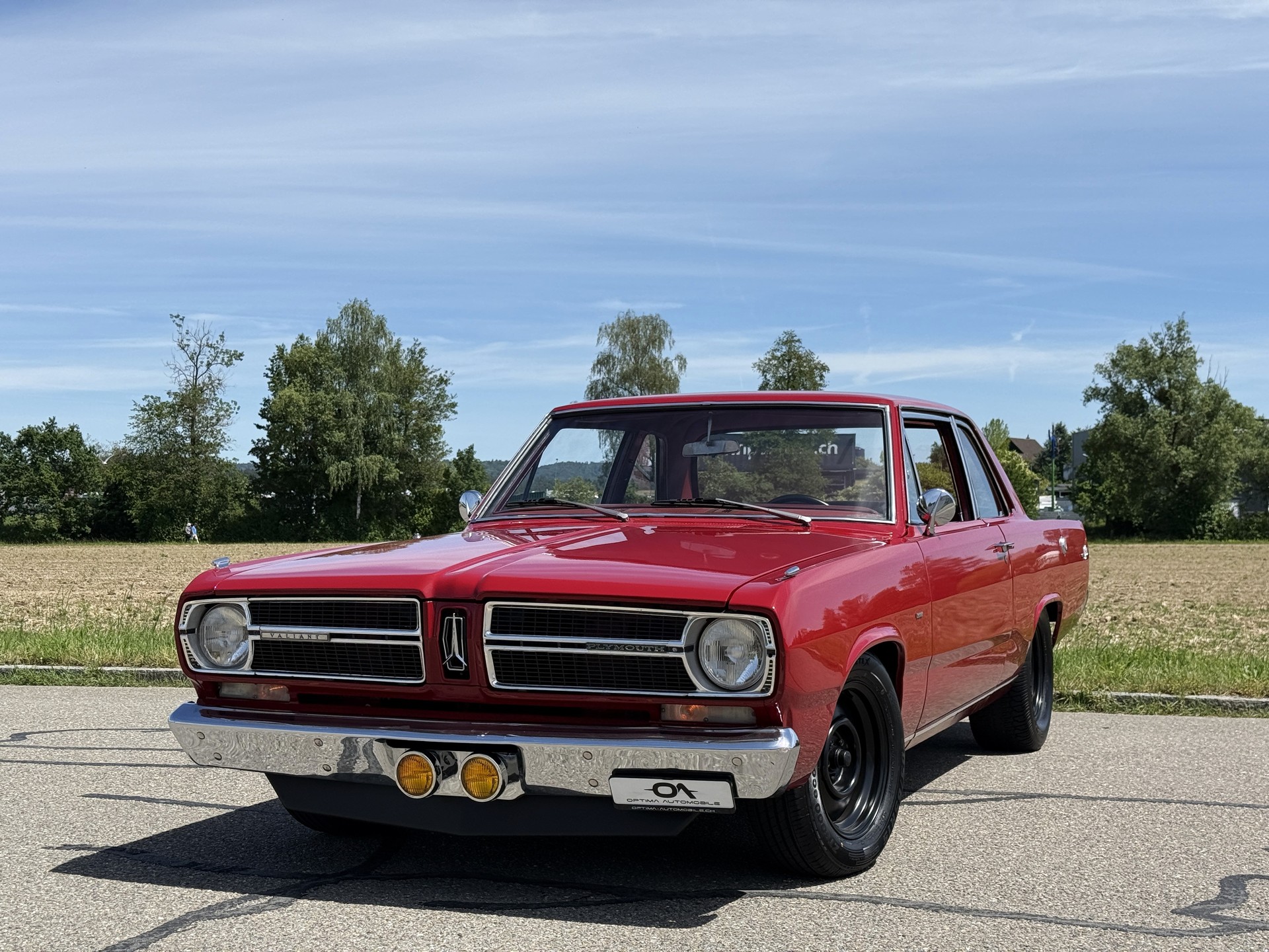 PLYMOUTH Valiant Signet 2-door 273ci 4bbl V8 - *EXTREM SELTENER 2-DOOR VALIANT V8* - *CH-FAHRZEUG* - *VETERAN-MFK BIS 2031*-showroom-element-1
