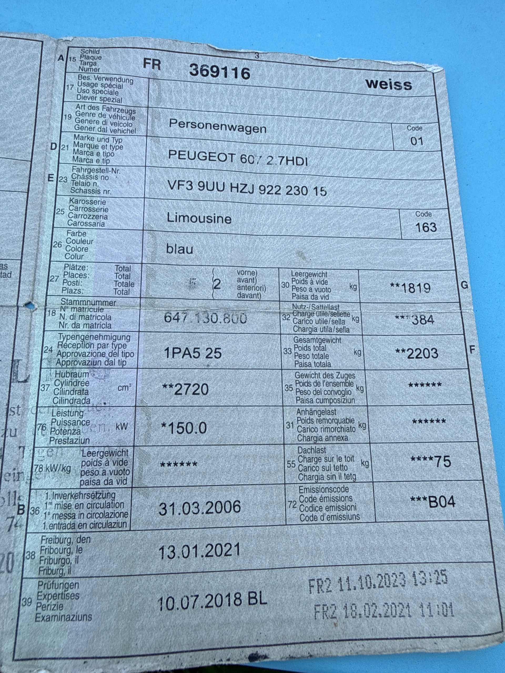 PEUGEOT 607 2.7 HDI V6 Luxe-image-13