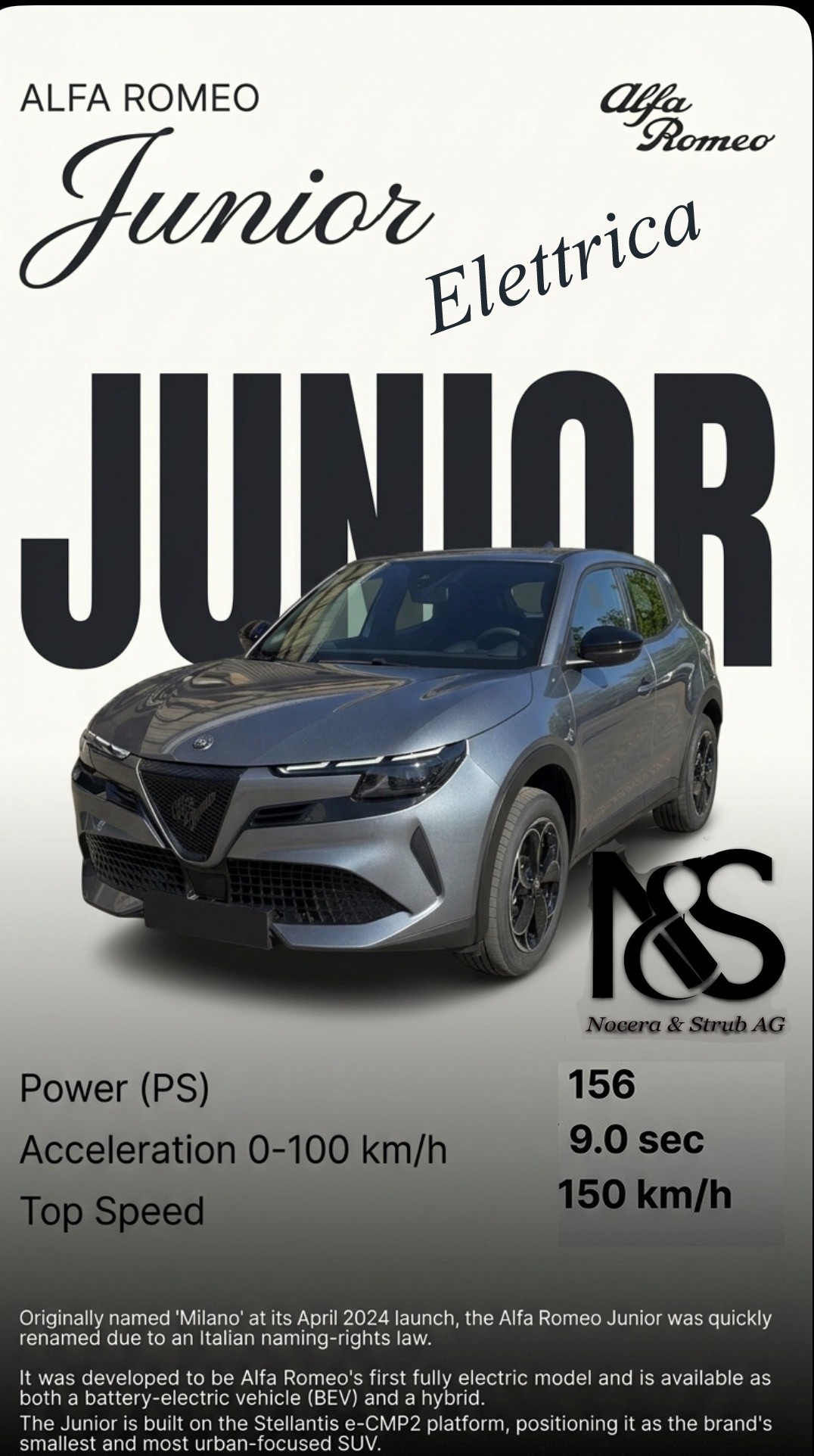 ALFA ROMEO Junior 156 54kWh Sprint
