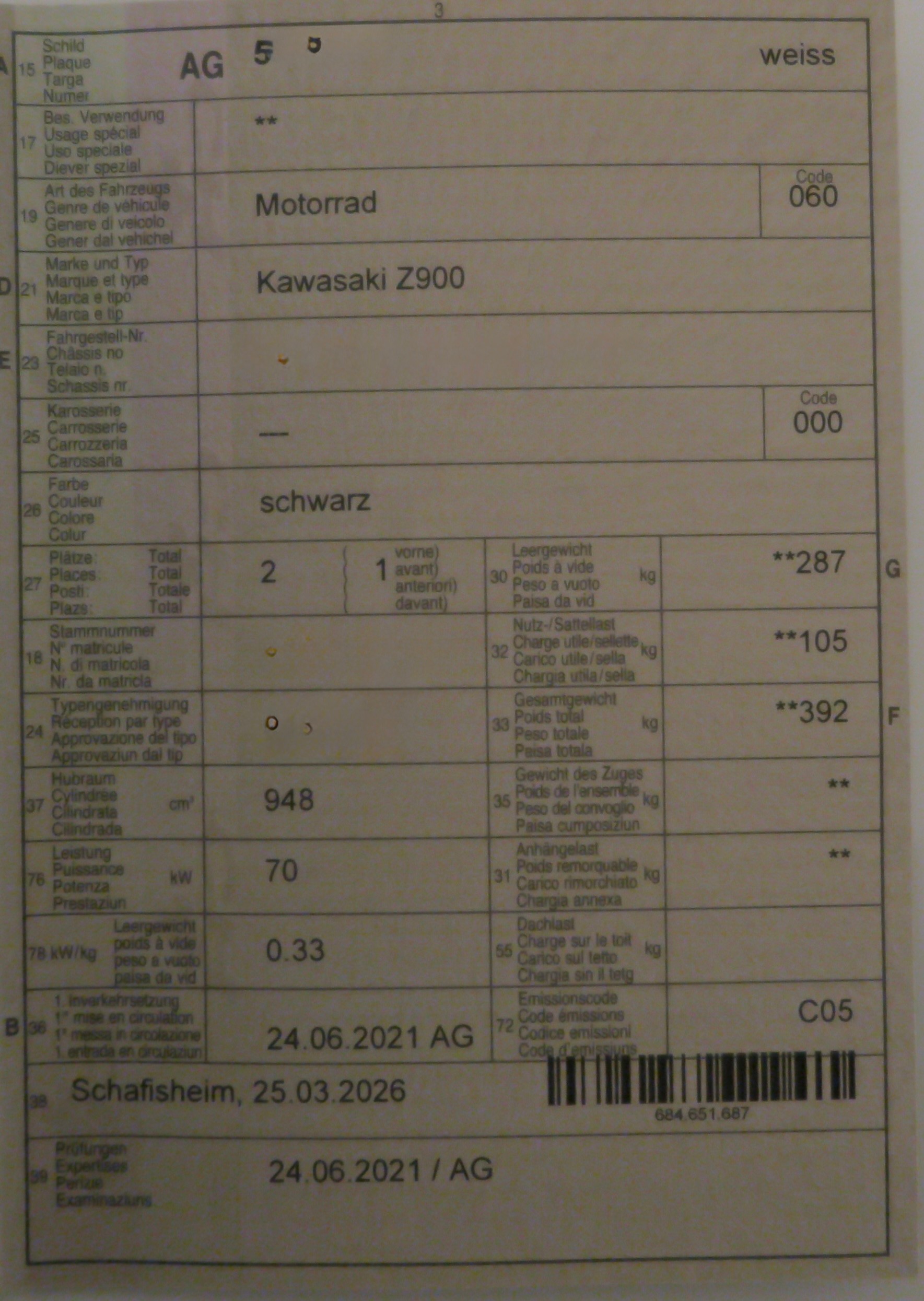 KAWASAKI Z 900 (70kW)-image-13